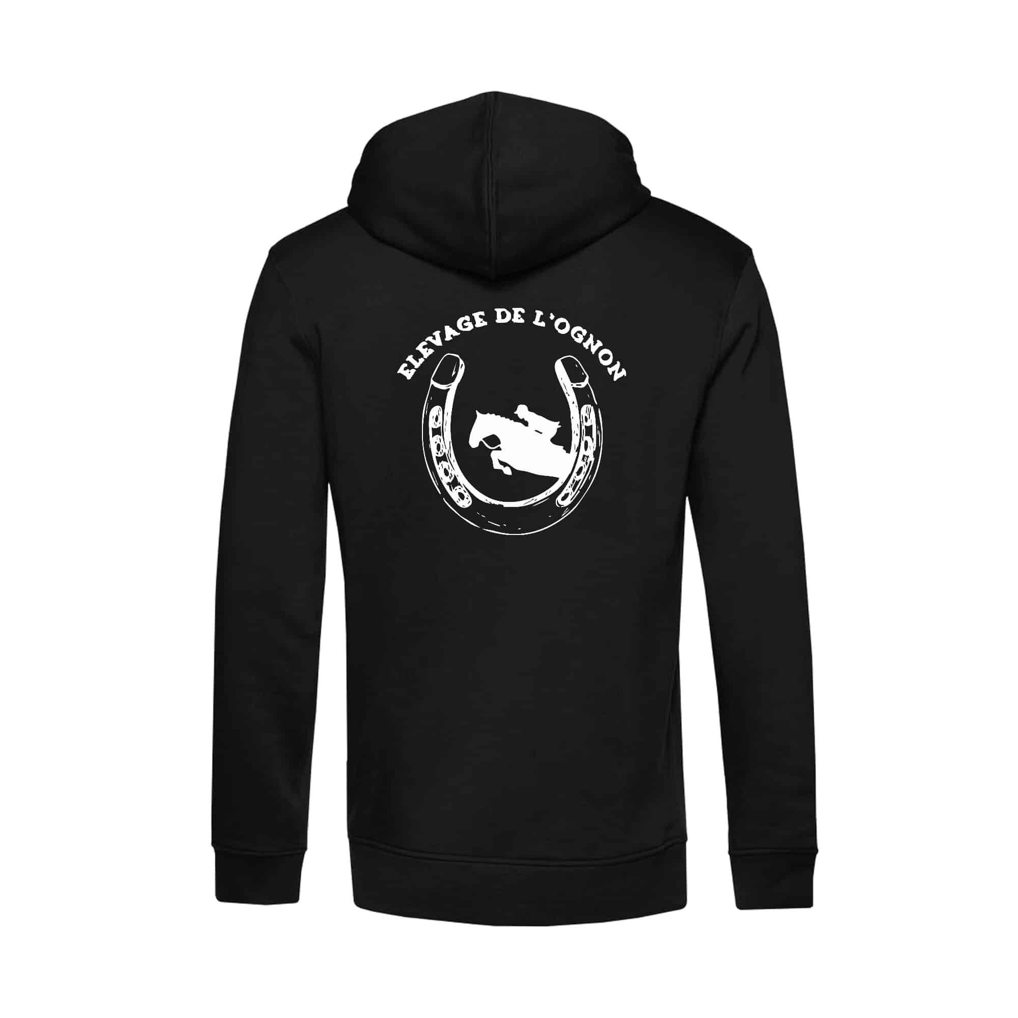 SWEAT A CAPUCHE (homme) - Elevage de l'ognon - Noir - BCU33B – Image 3