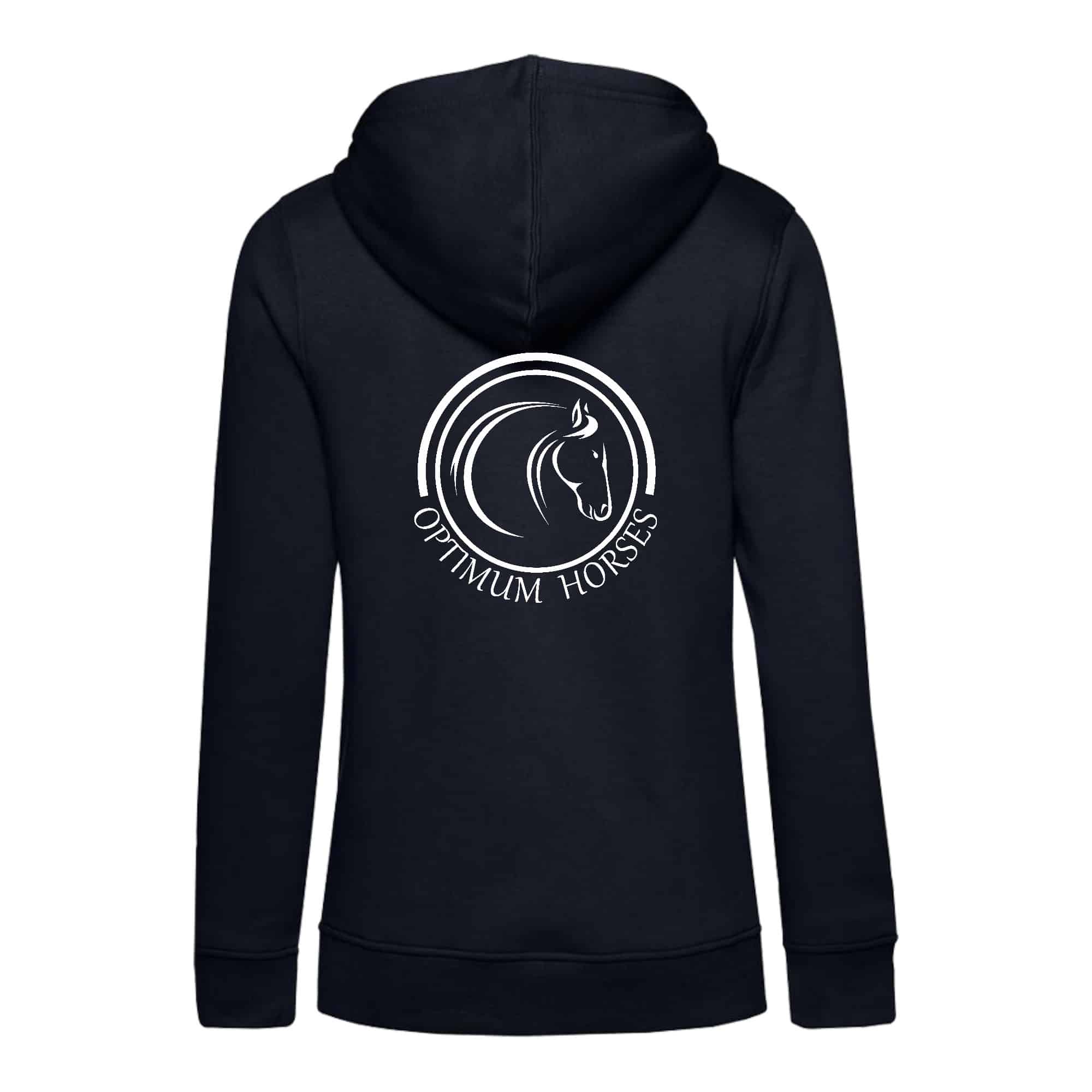 SWEAT A CAPUCHE (femme) – Ecurie Optimum Horses - Navy - BCW34B – Image 3