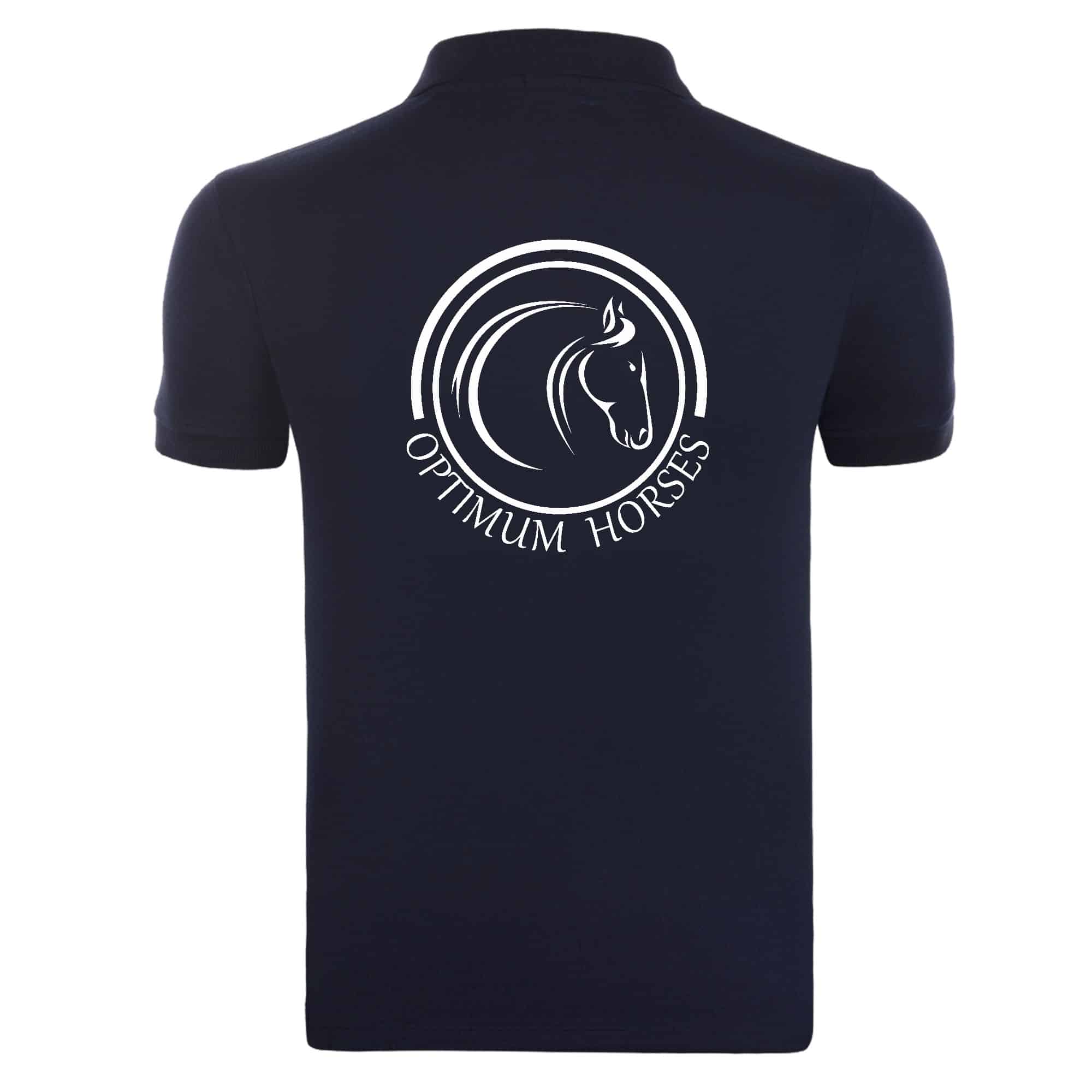 Polo premium (homme) - Ecurie Optimum Horses - Navy - BCU426 – Image 2