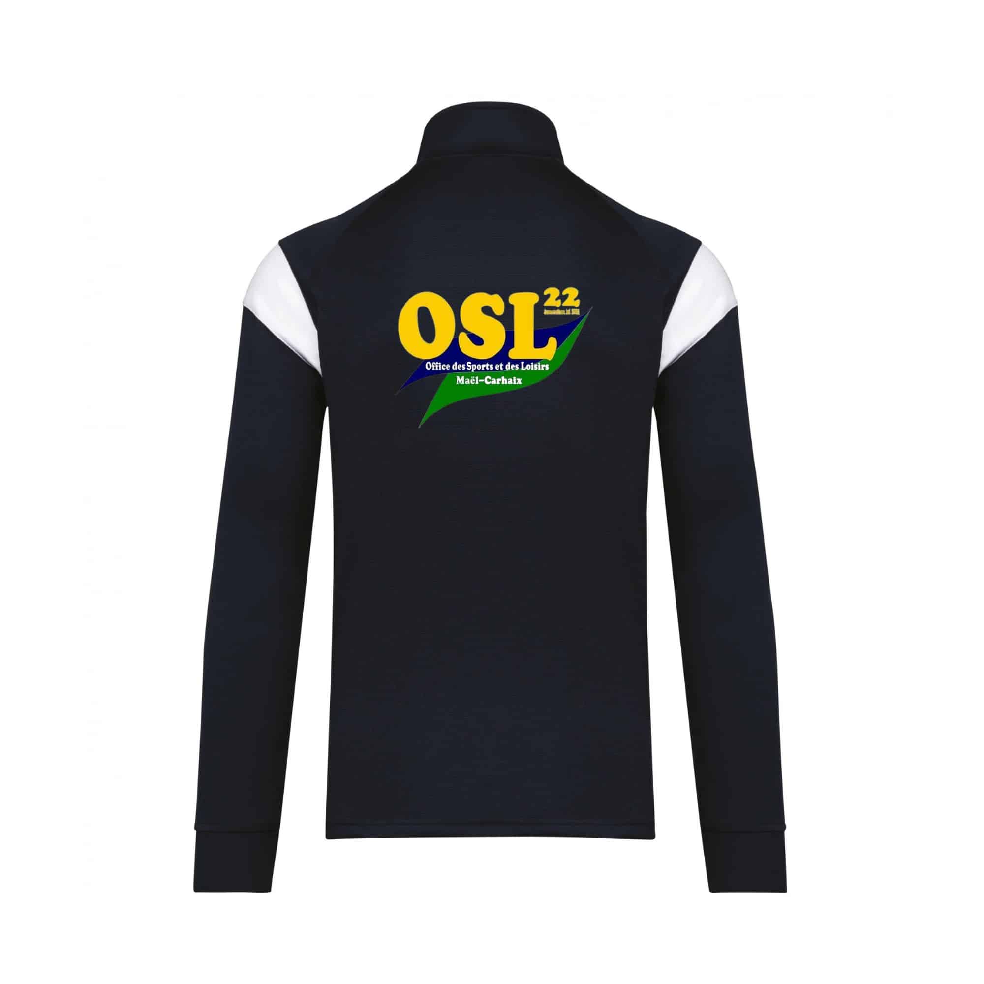 Veste de survêtement zippée (enfant) - office des sports et des loisirs - Navy - PA391 – Image 2