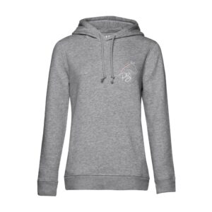 SWEAT A CAPUCHE (femme) – Elevage Percherons du Buat - Gris Chiné - BCW34B
