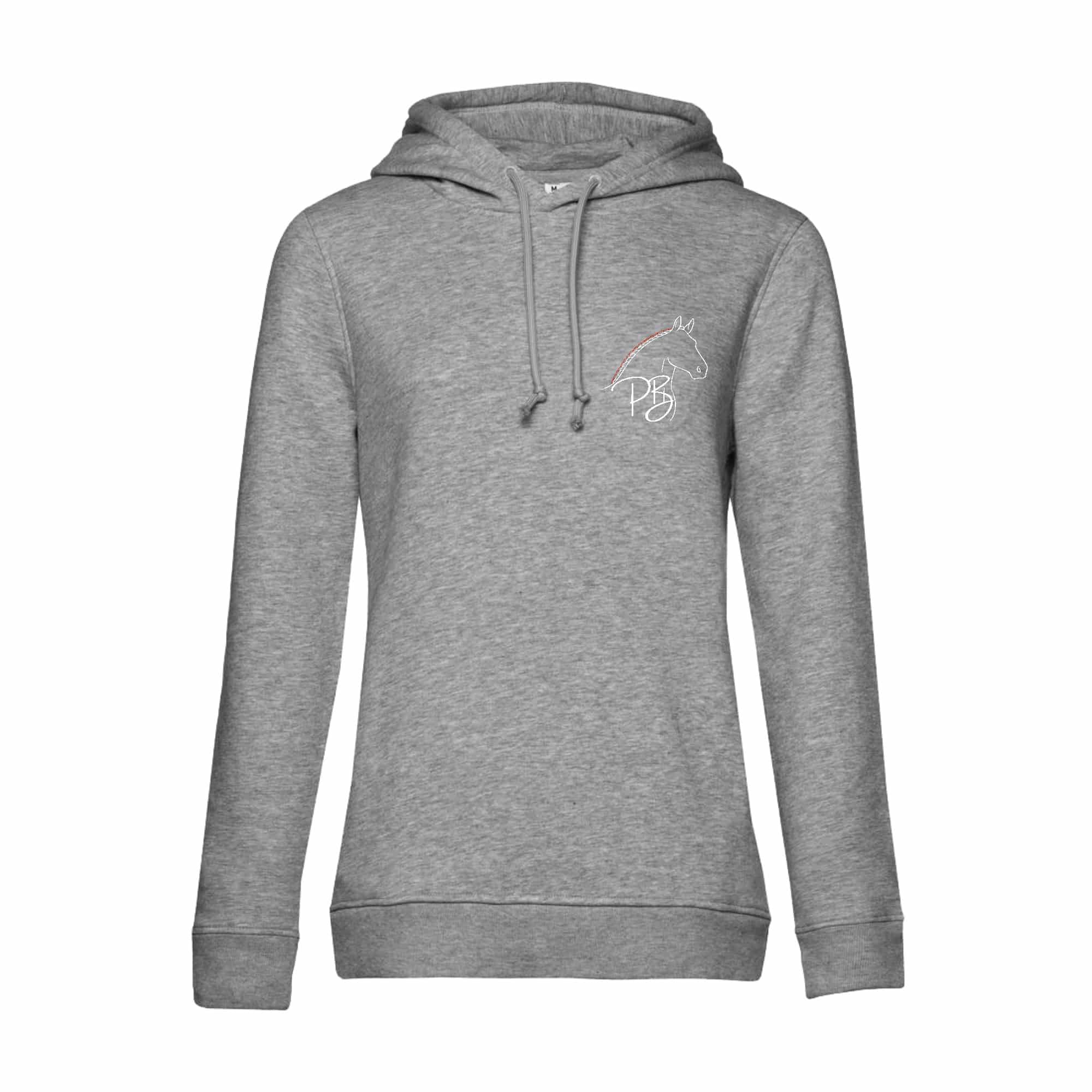 SWEAT A CAPUCHE (femme) – Elevage Percherons du Buat - Gris Chiné - BCW34B
