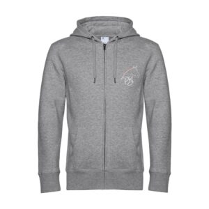 SWEAT ZIPPÉ (enfant) - Elevage Percherons du Buat - Gris Chiné - K455