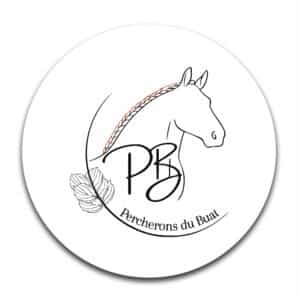 STICKER ROND - Elevage Percherons du Buat - STI001