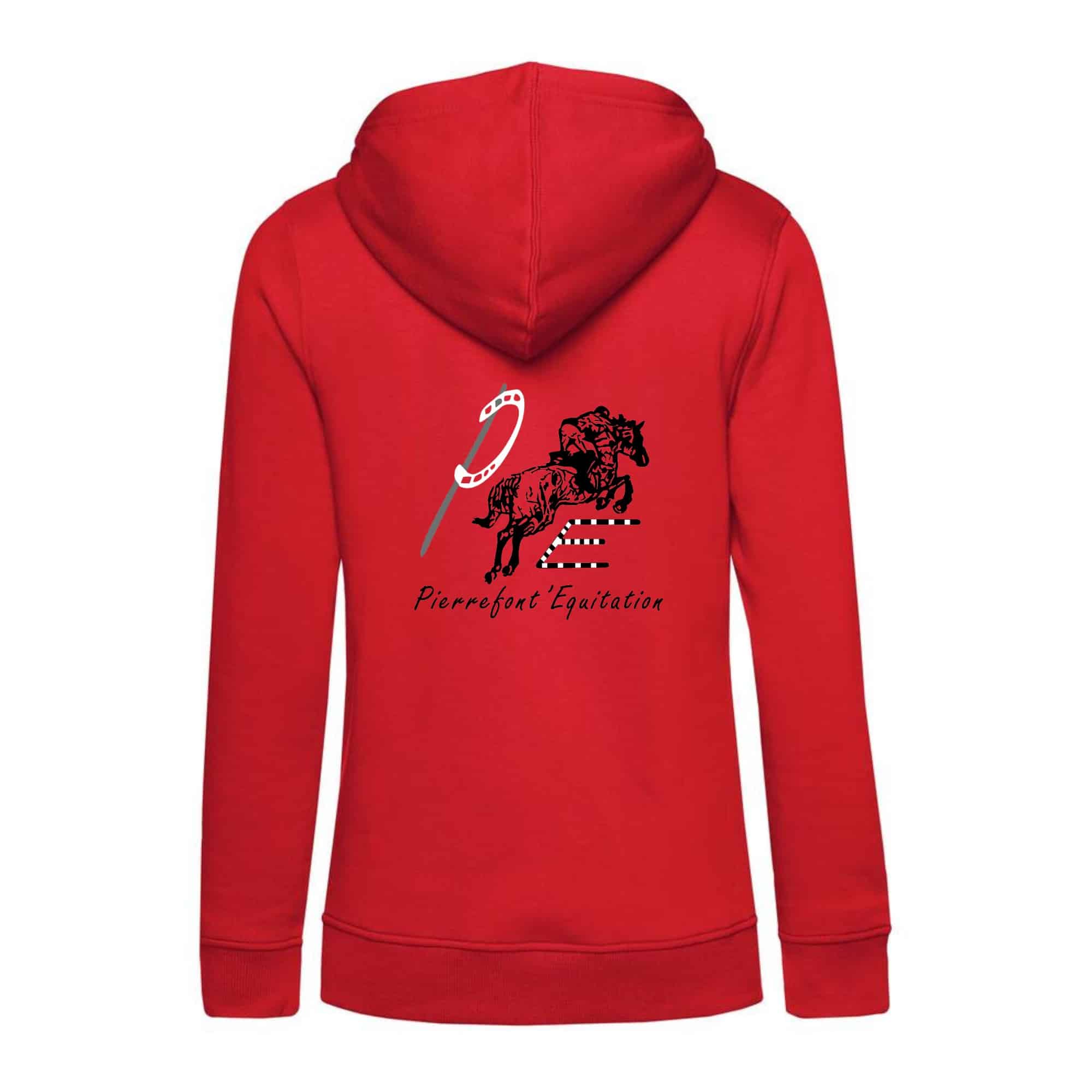 SWEAT A CAPUCHE (femme) – pierrefont equitation - BCW34B – Image 3
