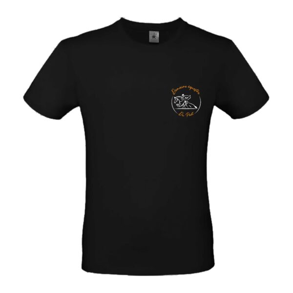 T-SHIRT (homme) - domaine équestre du poet - Noir - BC03T