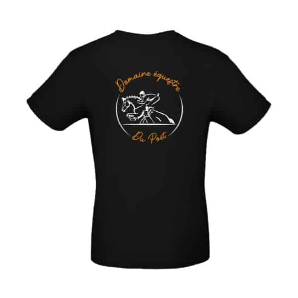 T-SHIRT (enfant) - domaine équestre du poet - Noir - BC191 – Image 2