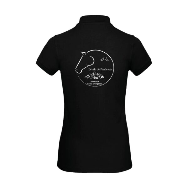 POLO (femme) - Écurie Du Pradeaux - Noir - BCI1F – Image 2