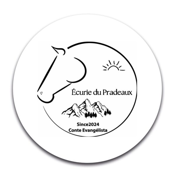 STICKER ROND - Écurie Du Pradeaux - STI001