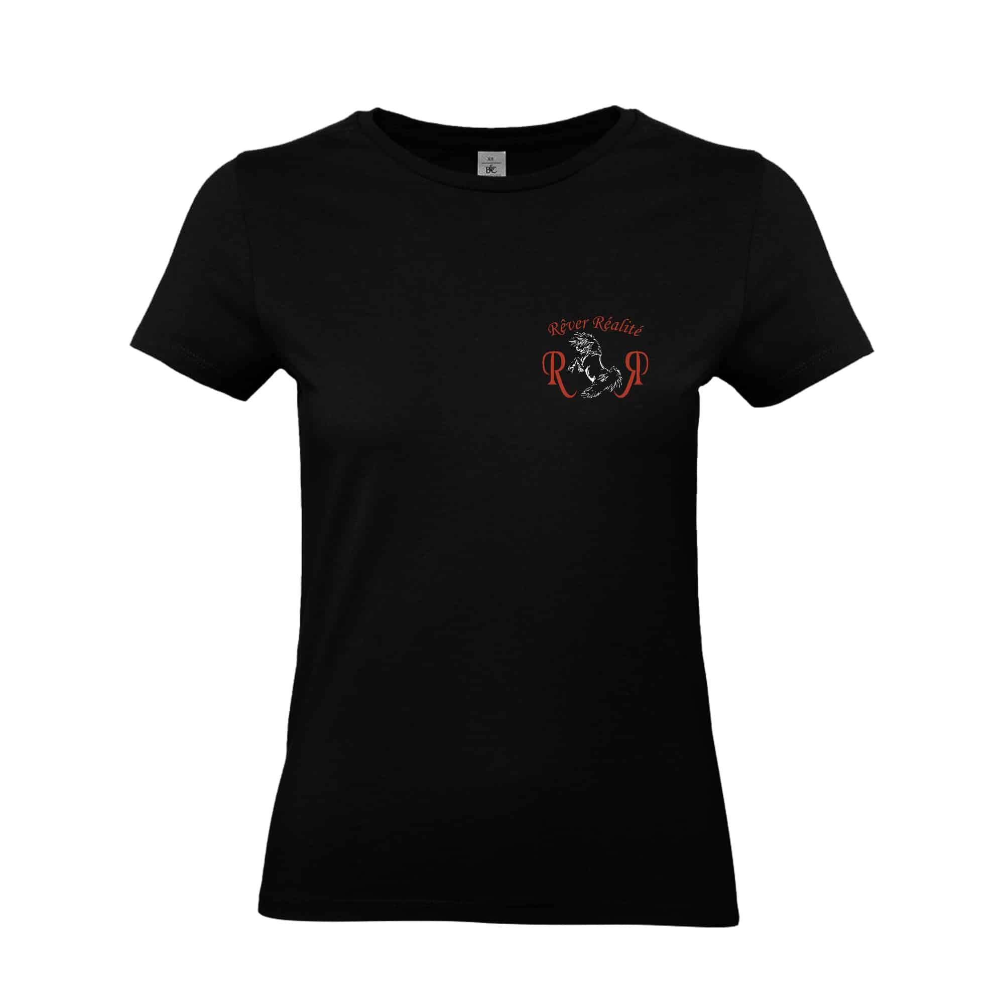 T-SHIRT (femme) - Rêver Réalité - Noir - BC04T