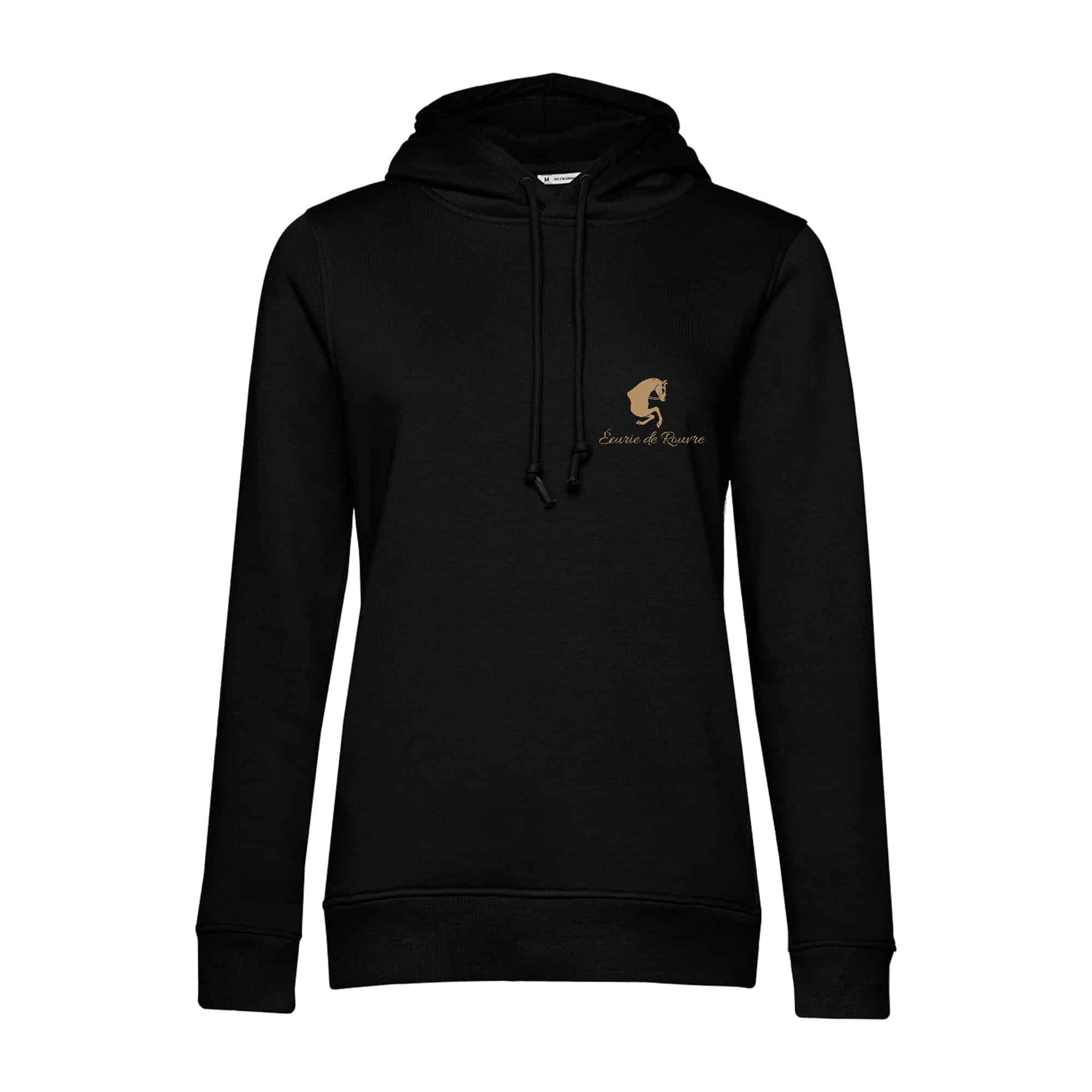 SWEAT A CAPUCHE (femme) – Écurie de rouvre - Noir - BCW34B