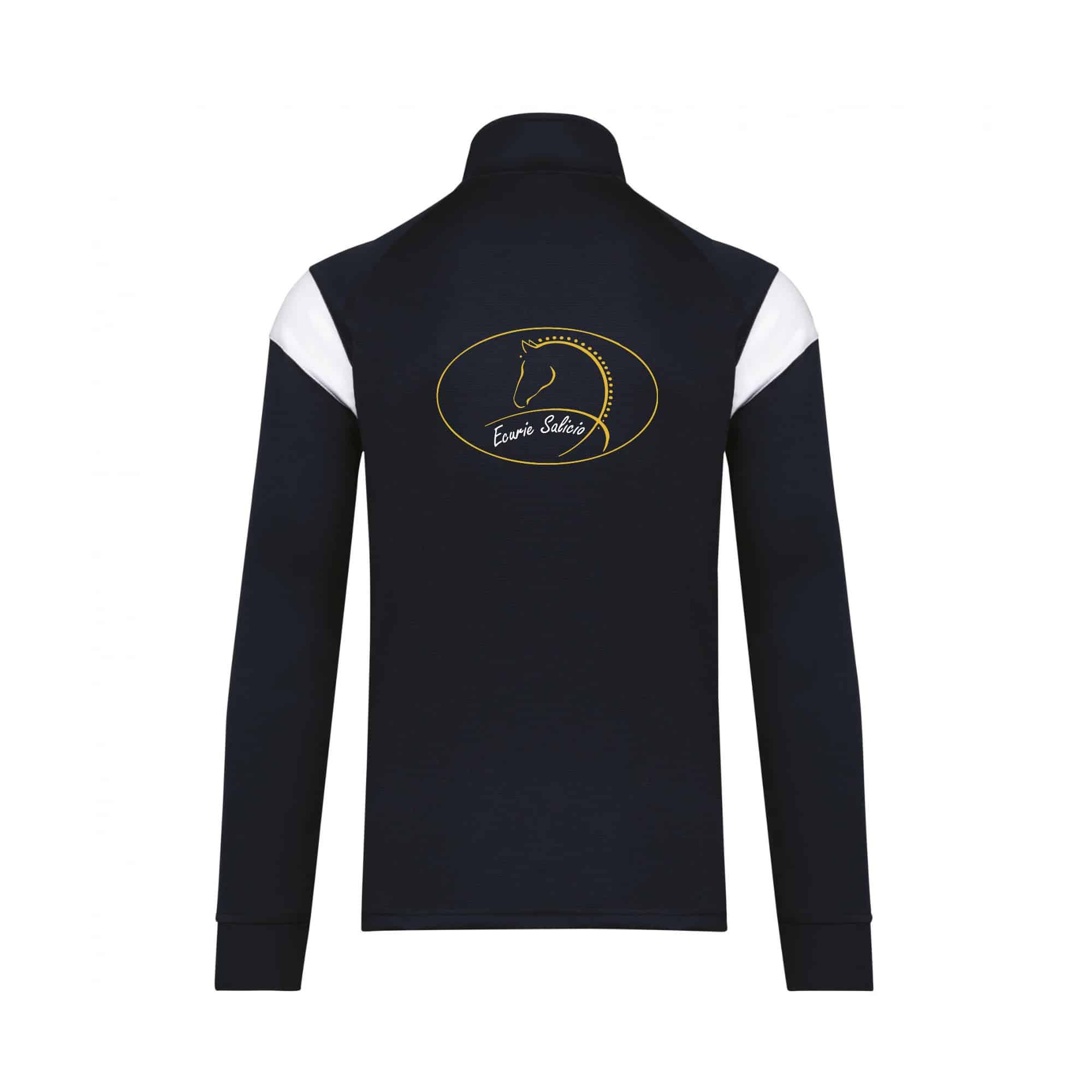 Veste de survêtement zippée (unisexe) - Ecurie Salicio - Navy - PA390 – Image 3