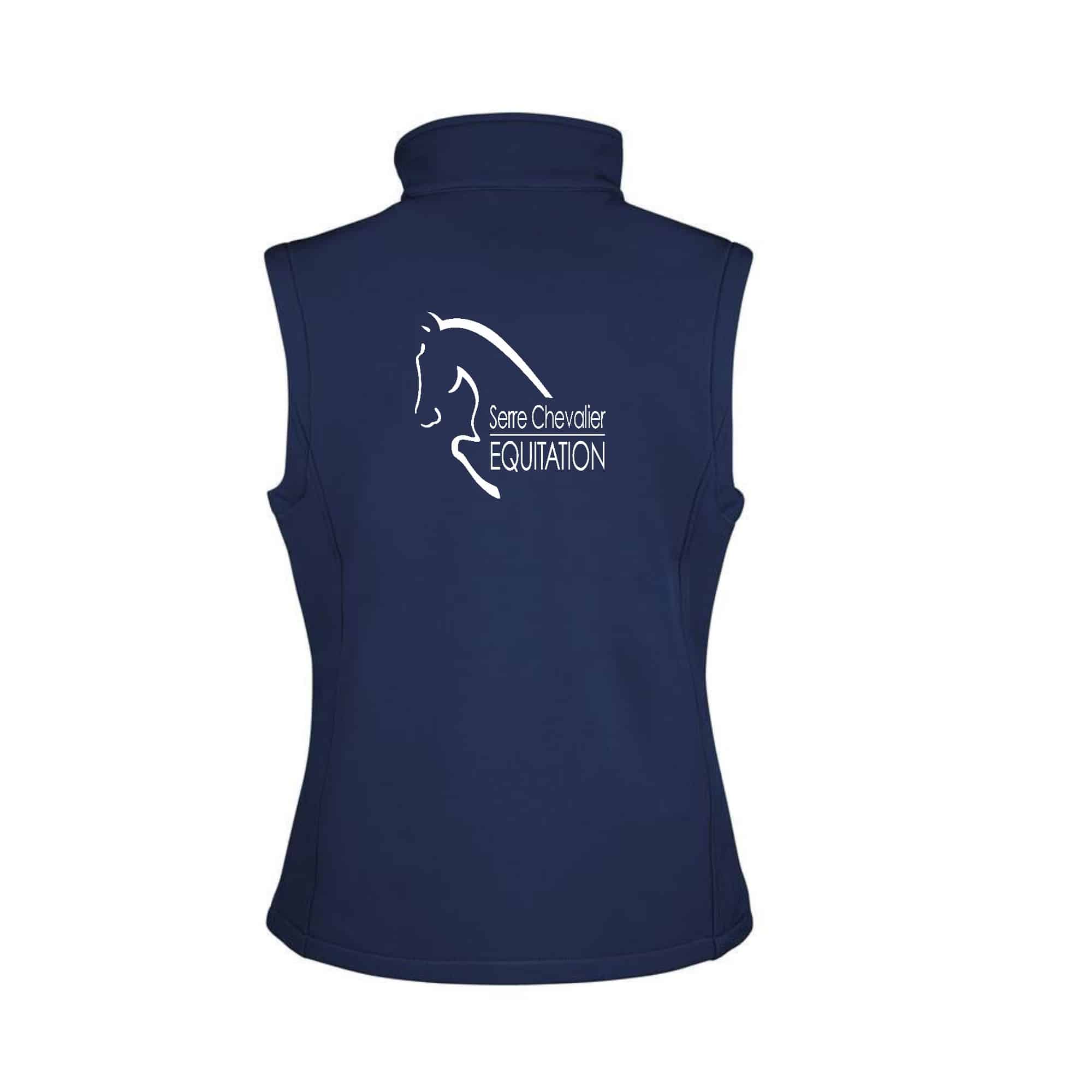 SOFTSHELL SANS MANCHE (femme) – Serre chevalier equitation - Navy - R232F – Image 2