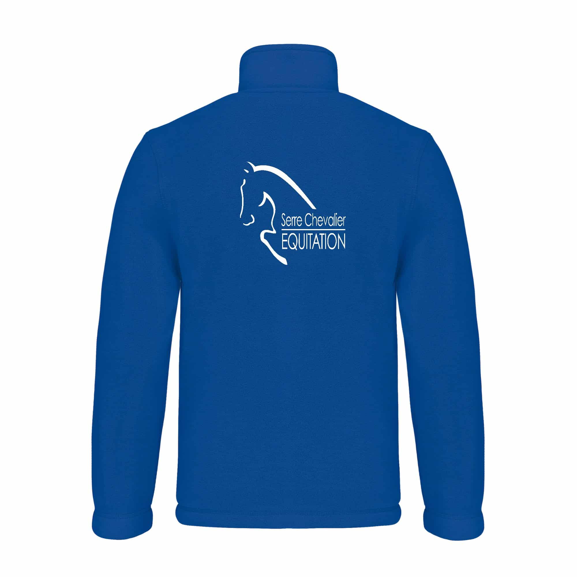 Veste micropolaire zippée (enfant) – Serre chevalier equitation - Bleu roi – K920 – Image 3