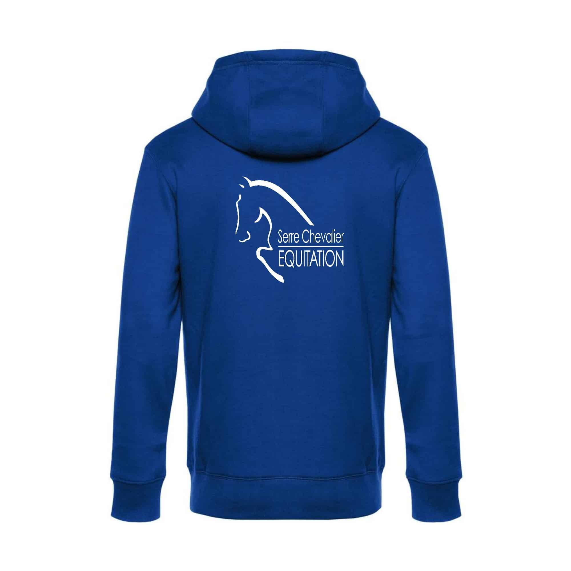 SWEAT ZIPPÉ (Homme) - Serre chevalier equitation - Bleu roi - BCU03K – Image 3