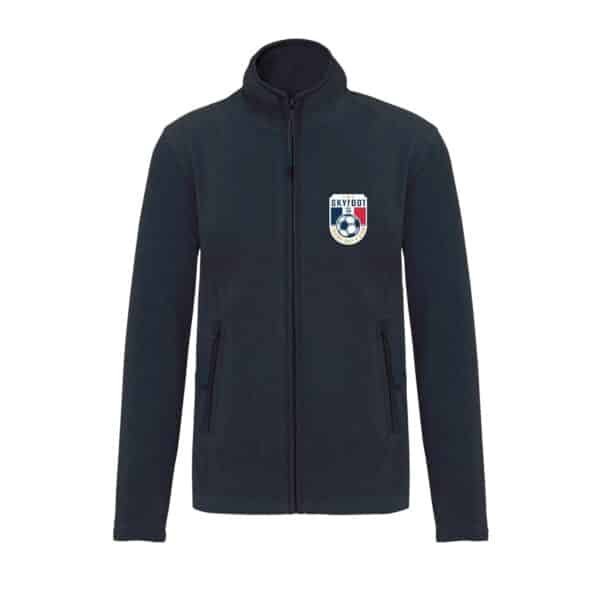 Veste micropolaire zippée (homme) – Skyfoot Estérel Côte d'Azur - Navy – K911