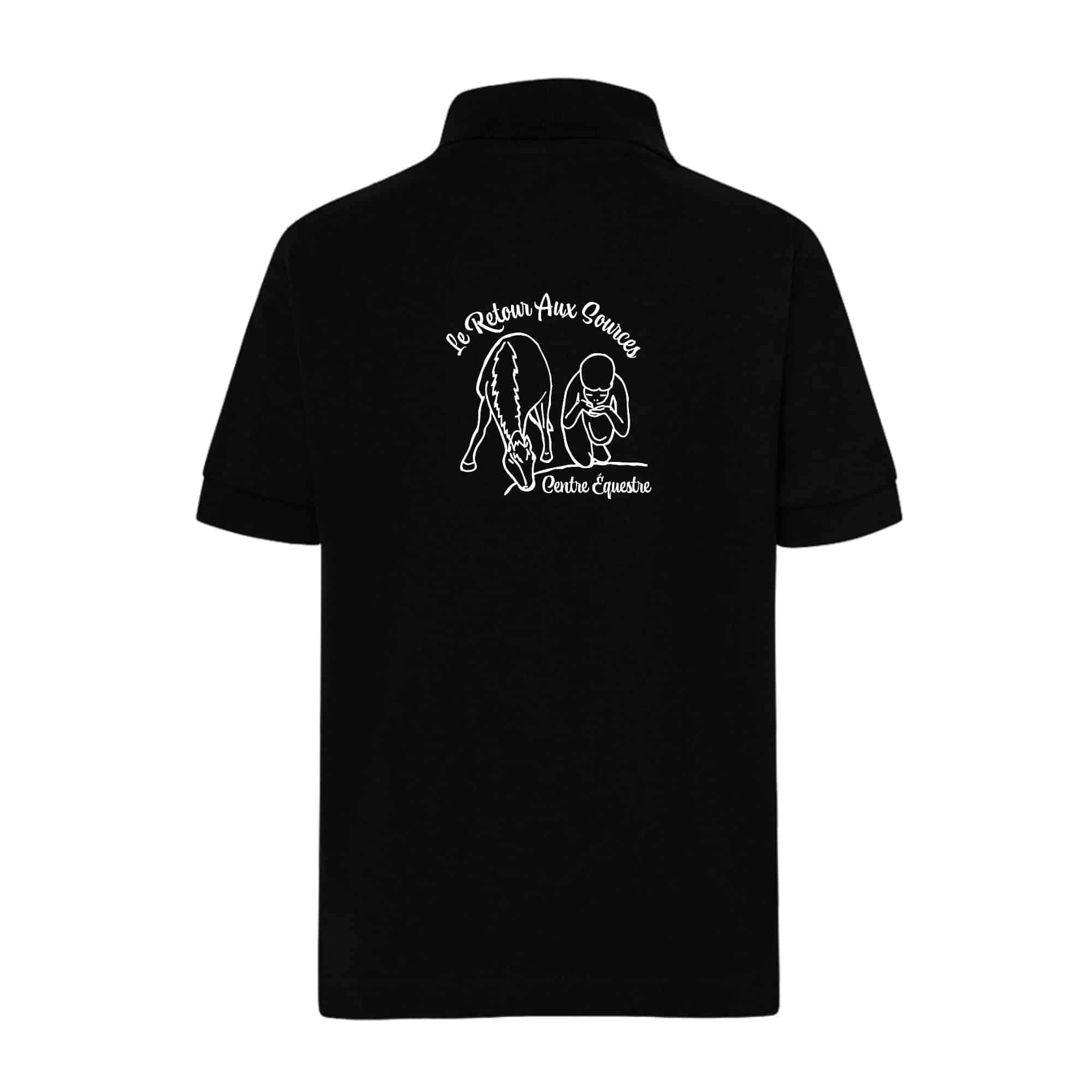 POLO (enfant) - Centre équestre Le Retour Aux Sources - Noir - BCK424 – Image 3