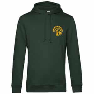SWEAT A CAPUCHE (homme) - Les Chevaux de Brocéliande – Vert Foret - BCU33B