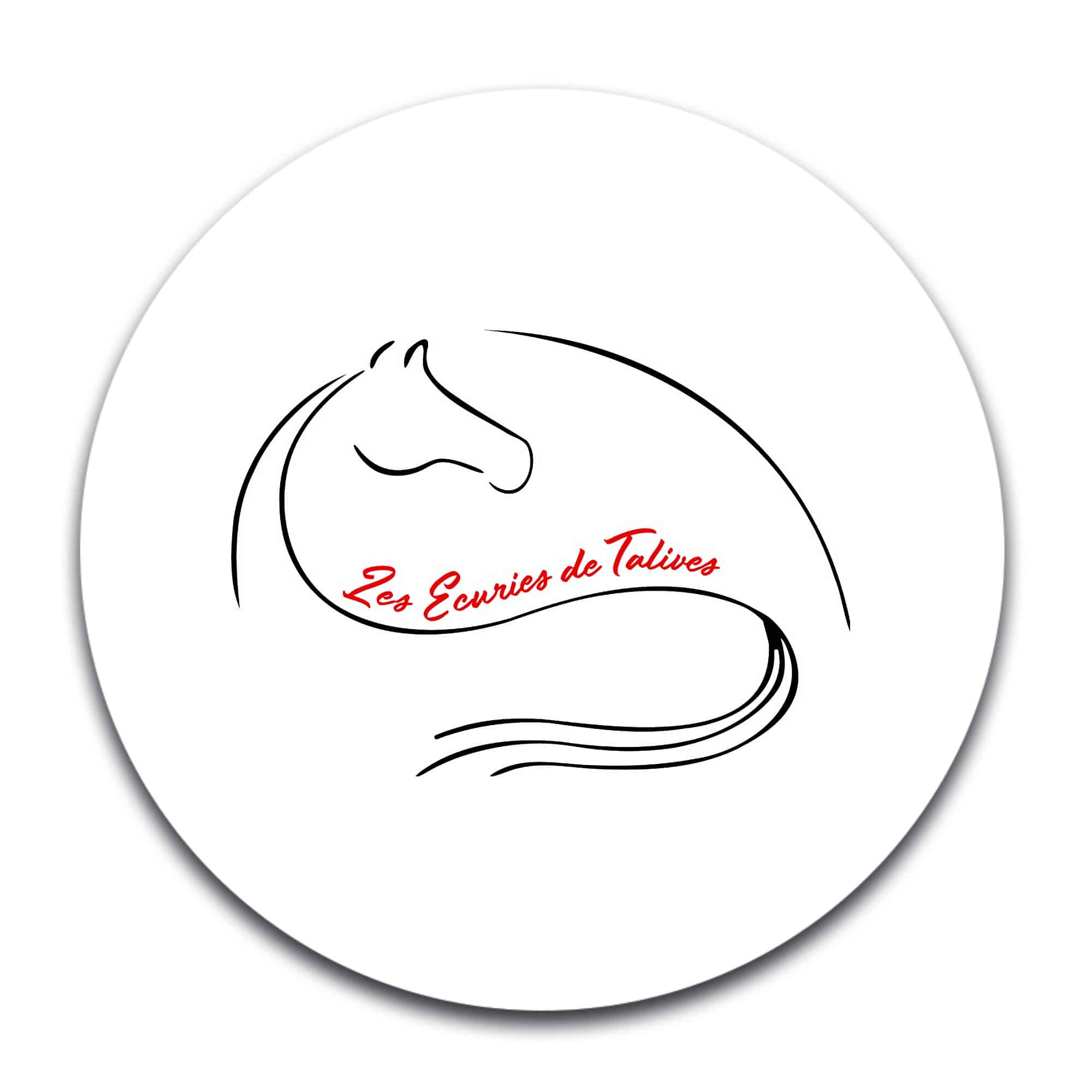 STICKER ROND - Les Ecuries de Talives - STI001