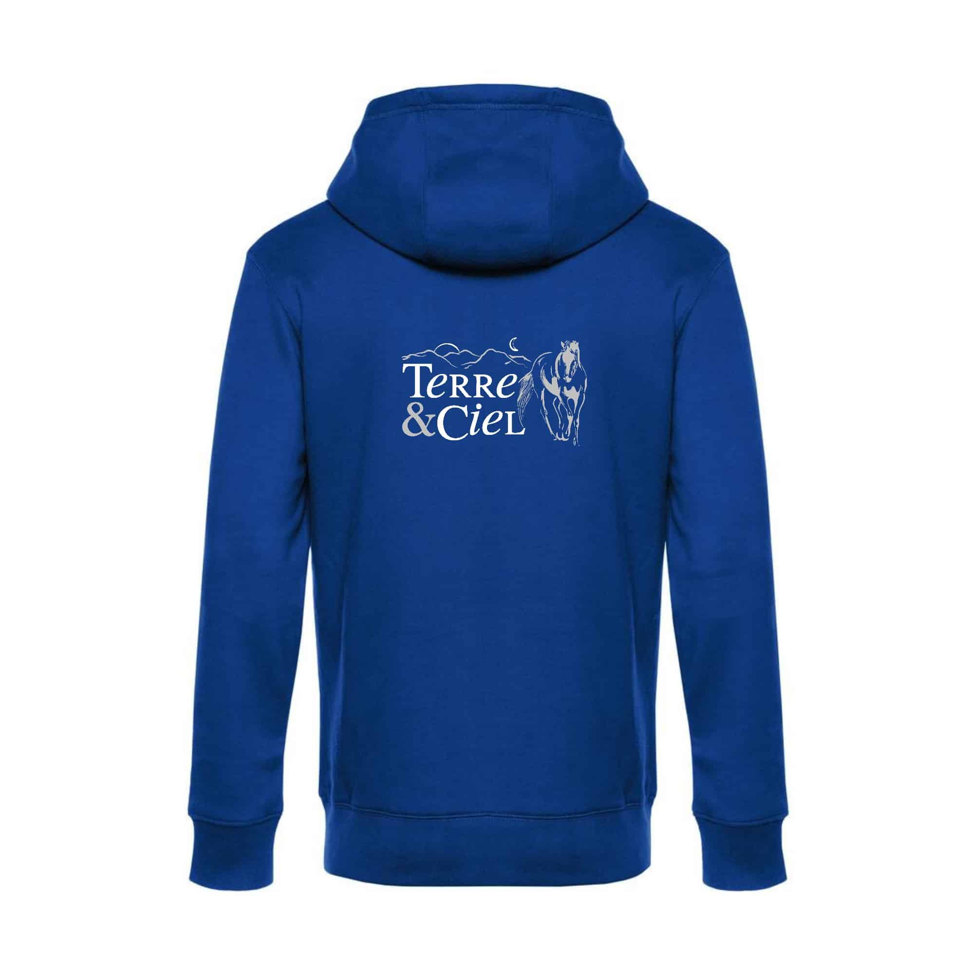 SWEAT ZIPPÉ (enfant) - Terre et Ciel - Bleu roi - K455 – Image 3