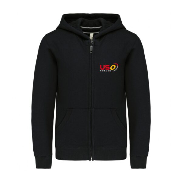 SWEAT ZIPPÉ (enfant) - USO ROLLER A.C.R.O - Noir - K455