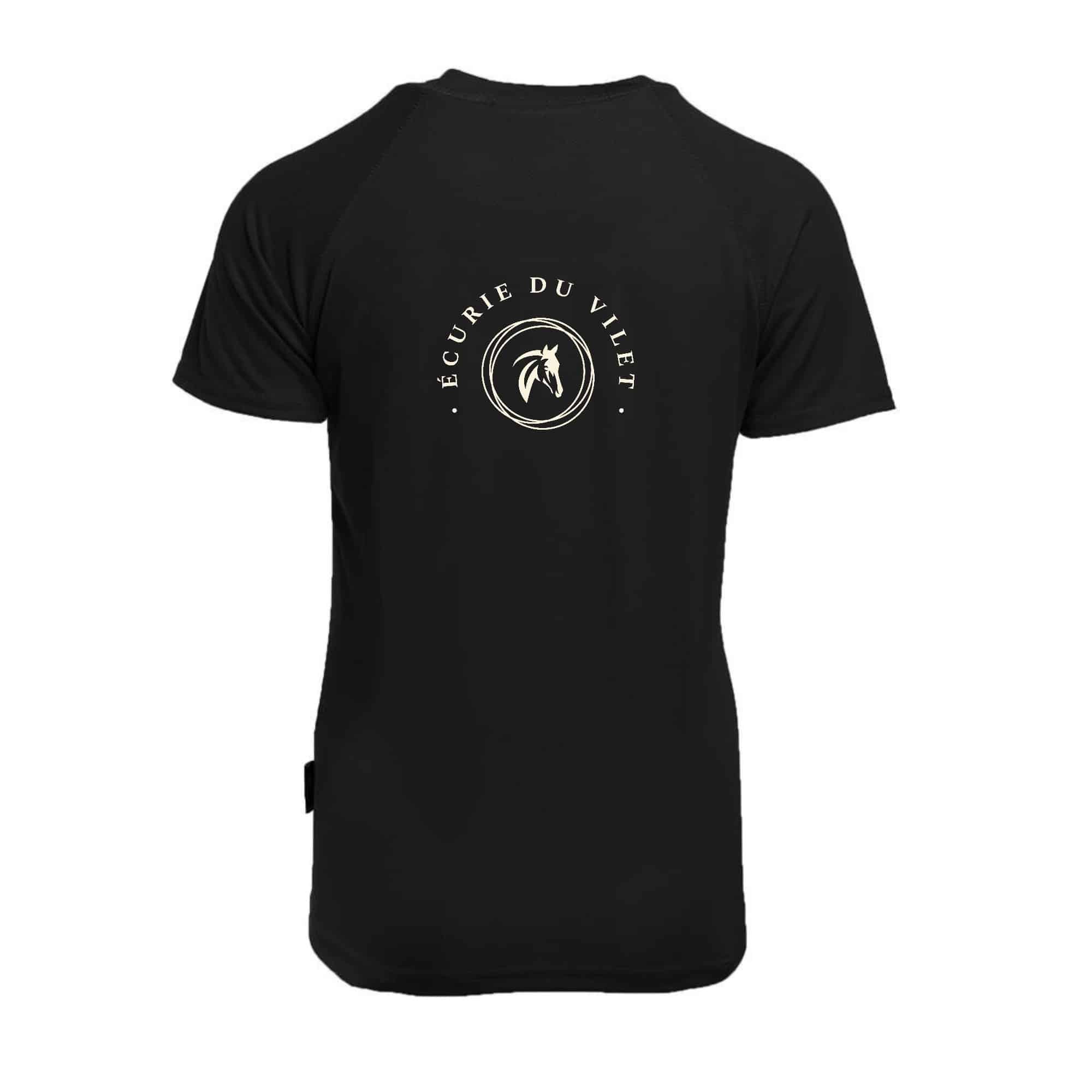 T-Shirt respirant (femme) - Écurie du Vilet - Noir - PK141 – Image 3