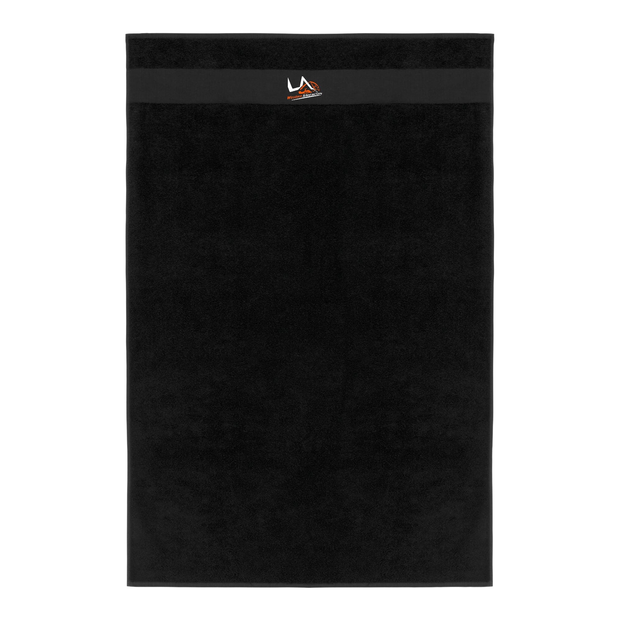 Serviette éponge - LA WESTERN SCHOOL - Noir - k111