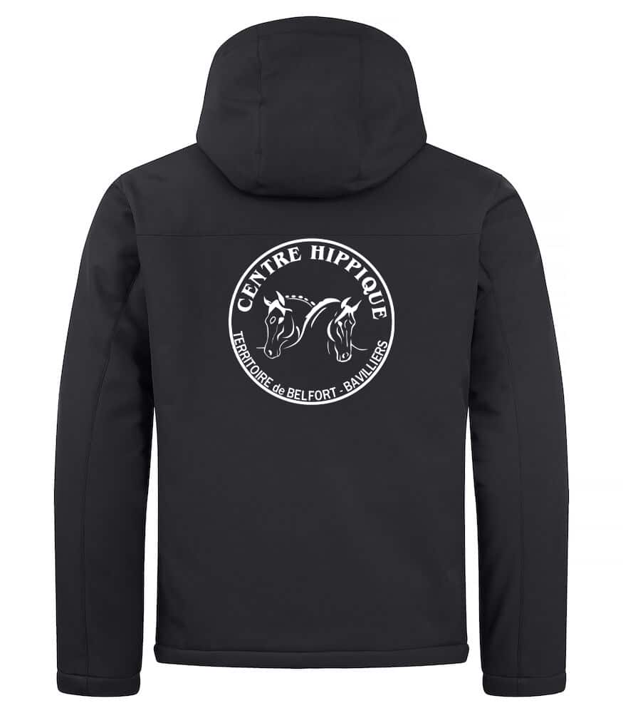 Softshell "PADDED" (homme) - Centre Hippique du territoire de Belfort - Noir - 020952 – Image 2