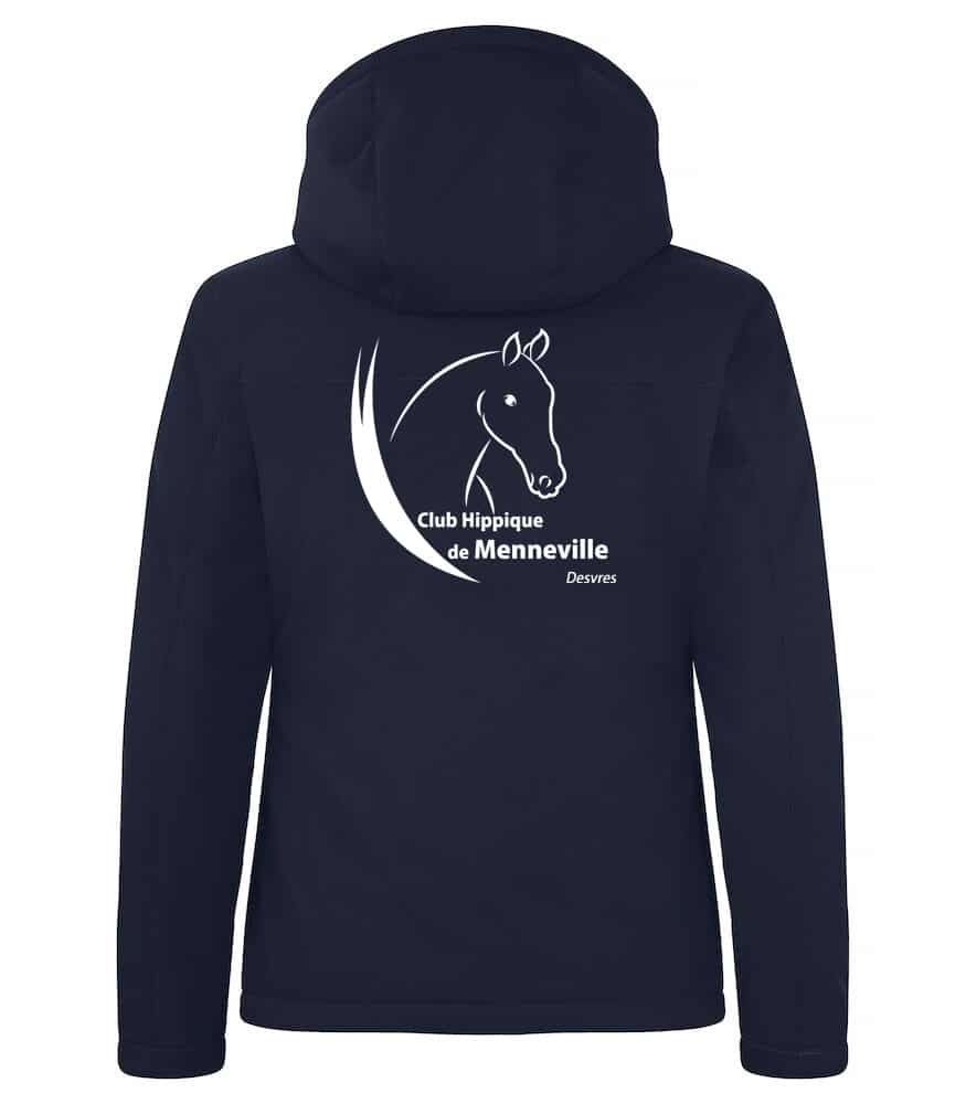 Softshell "PADDED'' (femme) - Club Hippique de Menneville - Navy - 020953 – Image 2