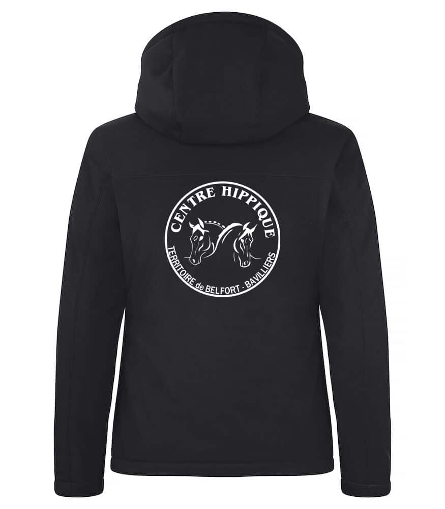 Softshell "PADDED'' (femme) - Centre Hippique du territoire de Belfort - Noir - 020953 – Image 2