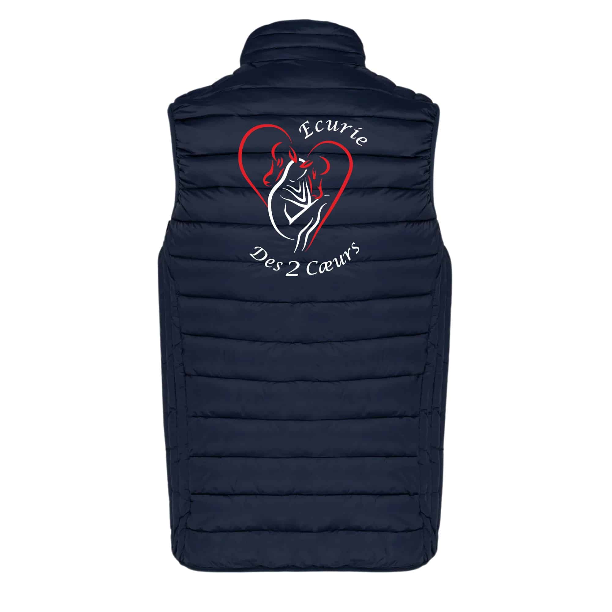 DOUDOUNE SANS MANCHES (homme) - Cavaliers des 2 coeurs - Navy - K6113 – Image 3