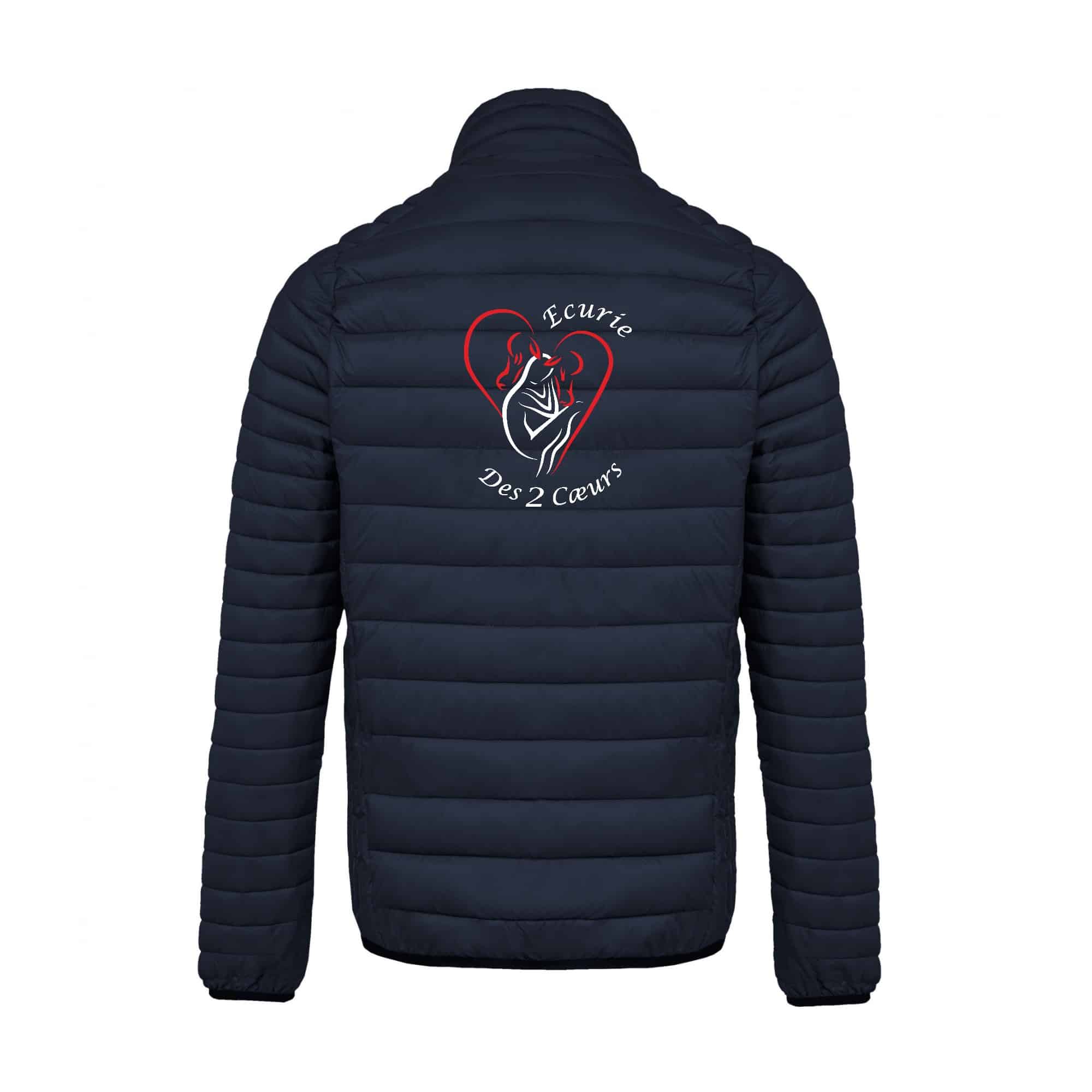 DOUDOUNE AVEC MANCHES (homme) - Cavaliers des 2 coeurs - Navy - K6120 – Image 3