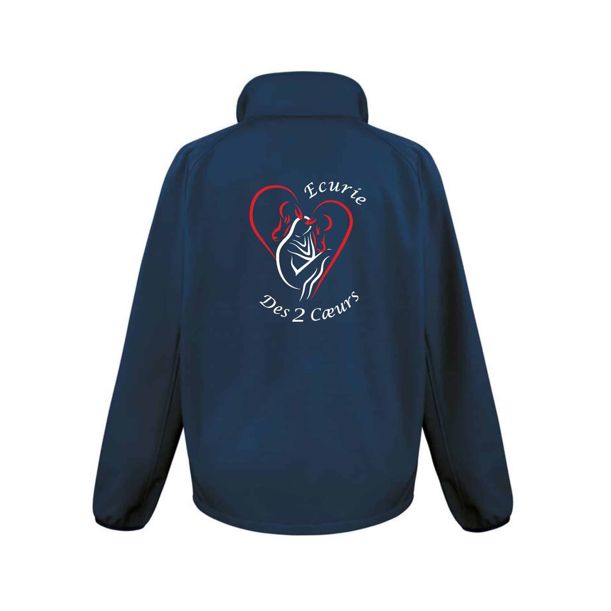 SOFTSHELL ECO (homme) – Cavaliers des 2 coeurs - Navy - RS231 – Image 3
