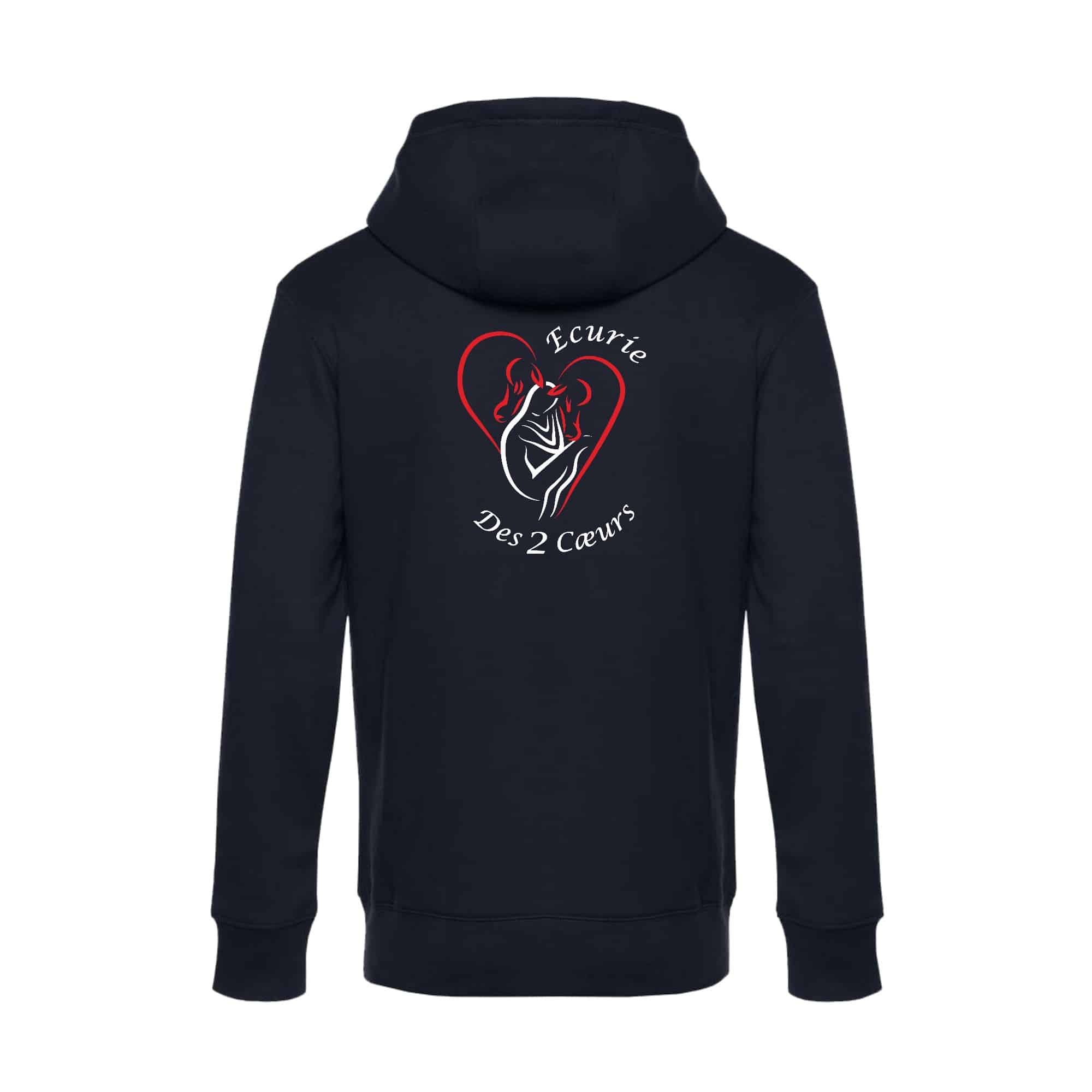 SWEAT ZIPPÉ (enfant) - Cavaliers des 2 coeurs – Navy - K455 – Image 3