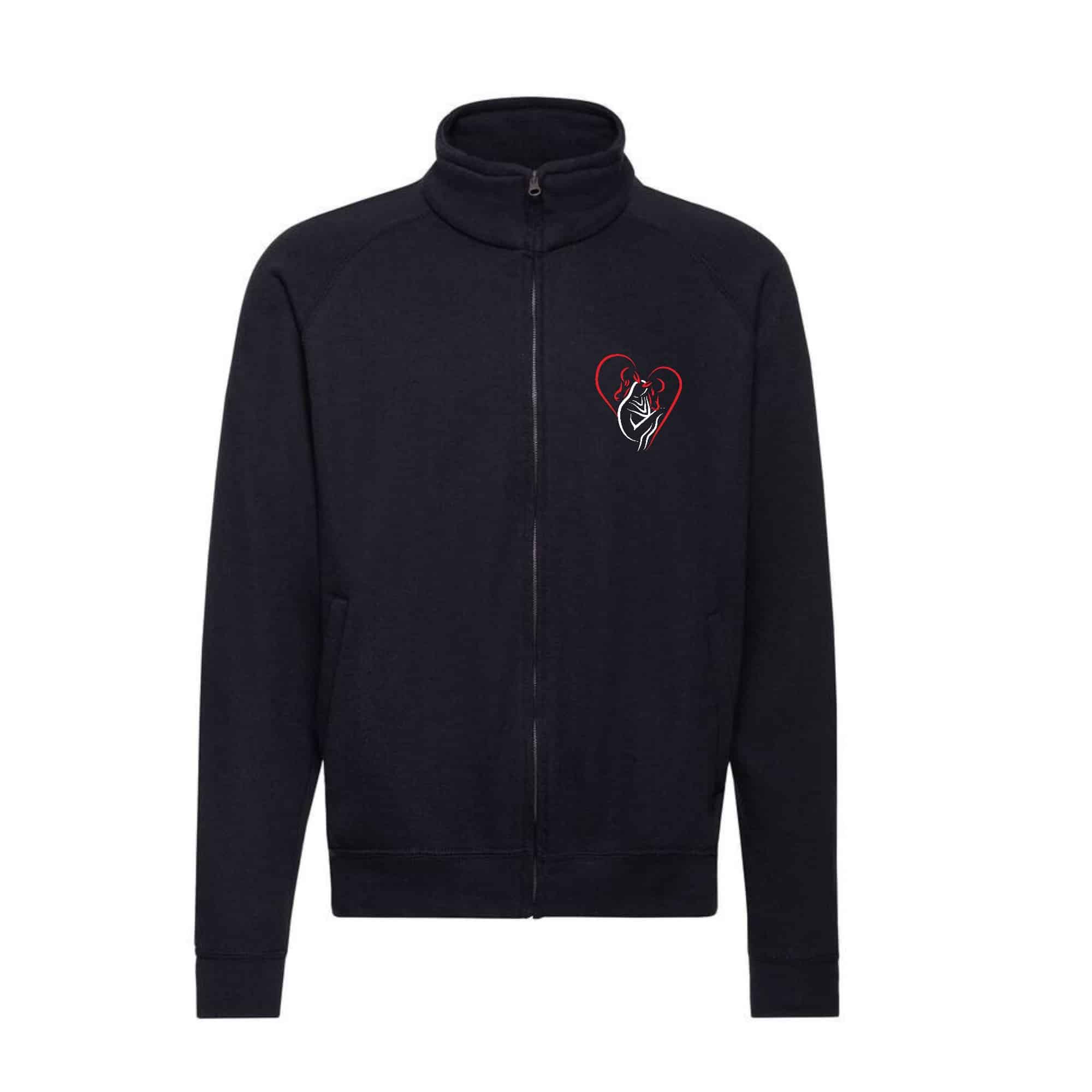 SWEAT ZIPPE SANS CAPUCHE (homme) - Cavaliers des 2 coeurs - Navy - SC365
