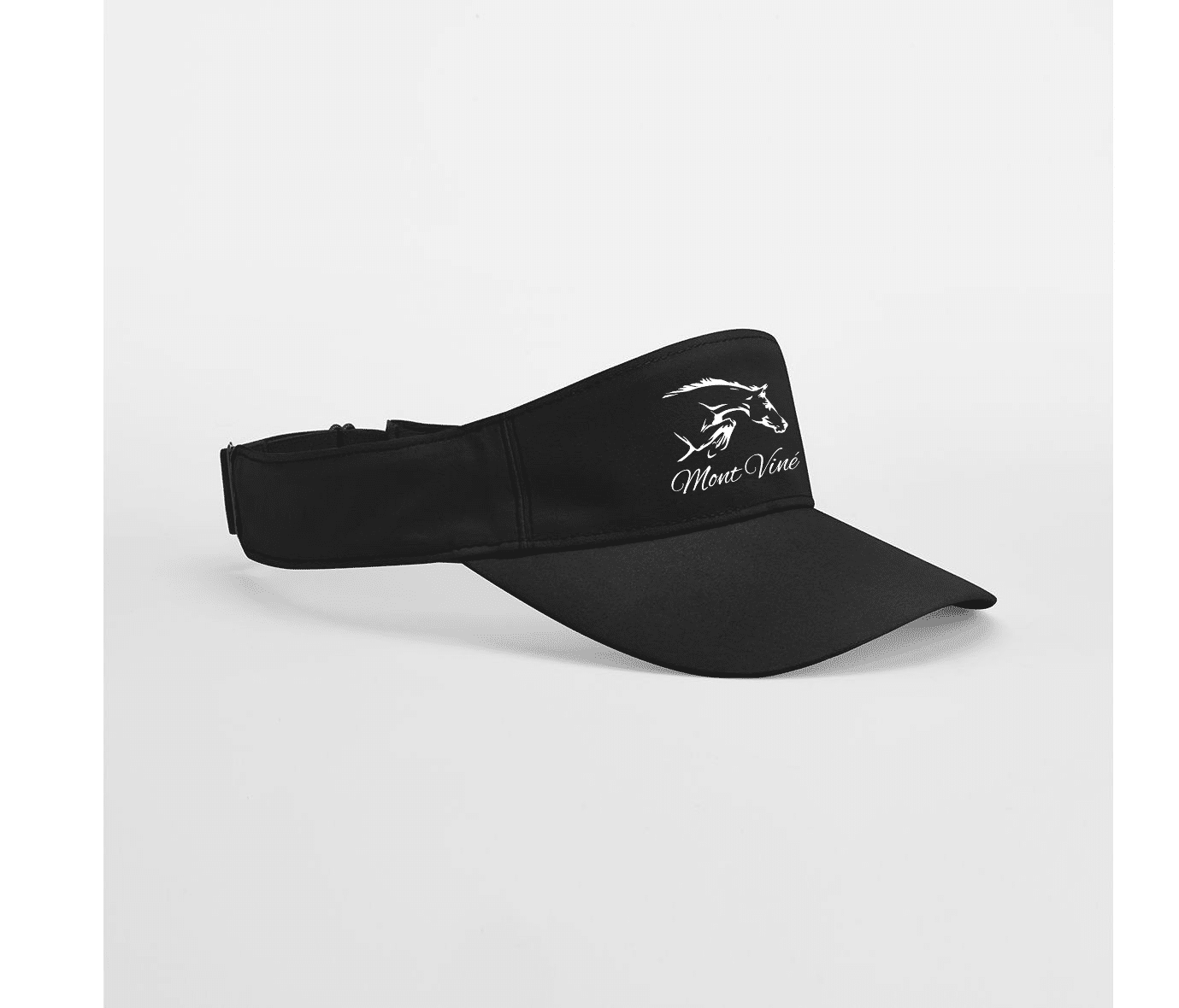 Casquette visière de sport - Ecuries du Mont Viné - Noir - BF174R
