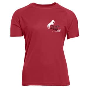 T-Shirt respirant (femme) - Écurie du MG - Rouge - PK141