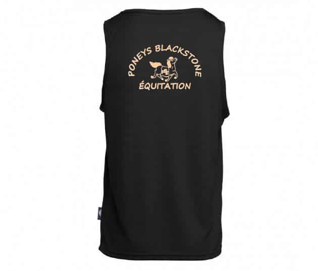 DEBARDEUR RESPIRANT (homme) - poneys blackstone équitation - Noir - PK143 – Image 2