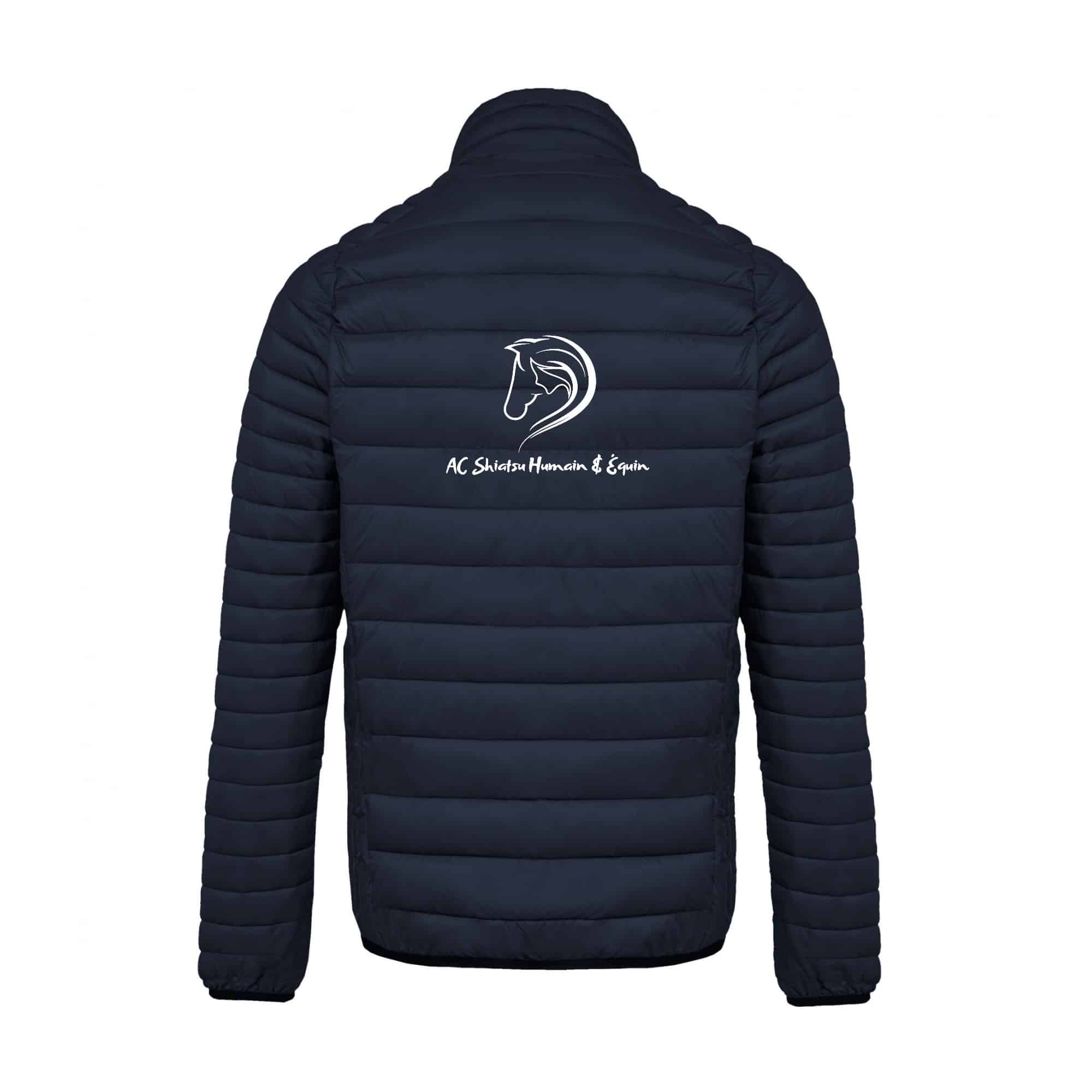 DOUDOUNE AVEC MANCHES (homme) - AC SHIATSU HUMAIN & ÉQUIN - Navy - K6120 – Image 3