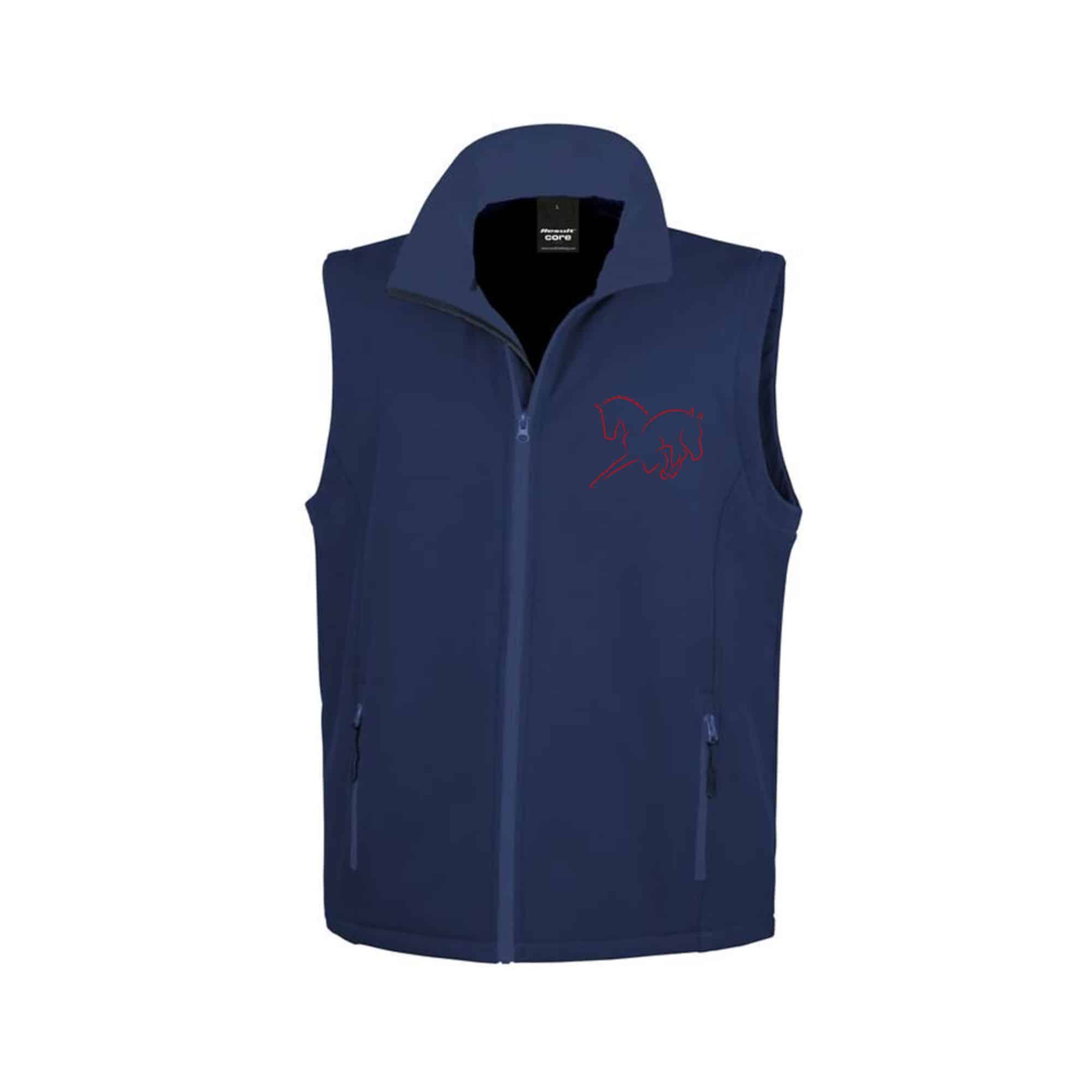SOFTSHELL SANS MANCHE (homme) – Association des écuries de Badian - Navy - RS232