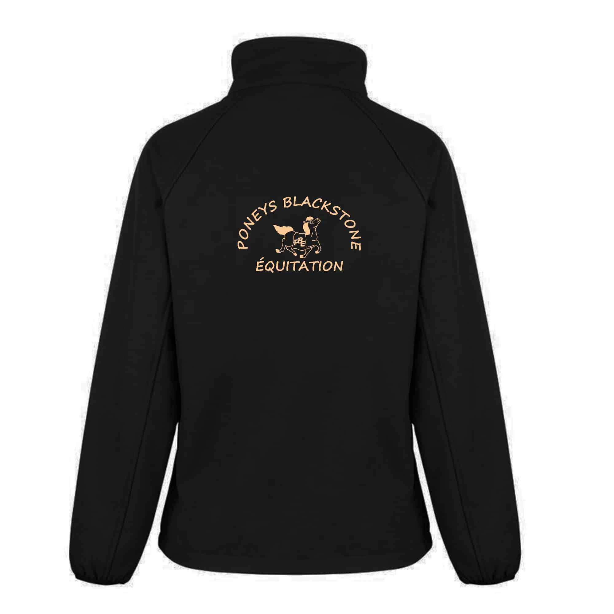 SOFTSHELL ECO (homme) – poneys blackstone équitation - Noir - RS231 – Image 3