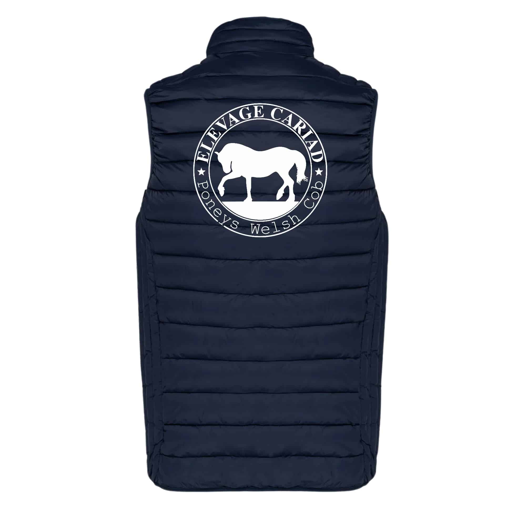 DOUDOUNE SANS MANCHES (homme) - Élevage CARIAD - Navy - K6113 – Image 3