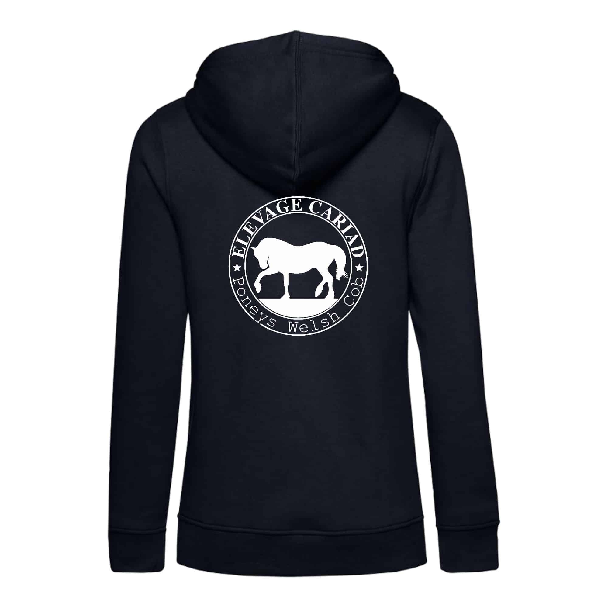 SWEAT A CAPUCHE (femme) – Élevage CARIAD - Navy - BCW34B – Image 3