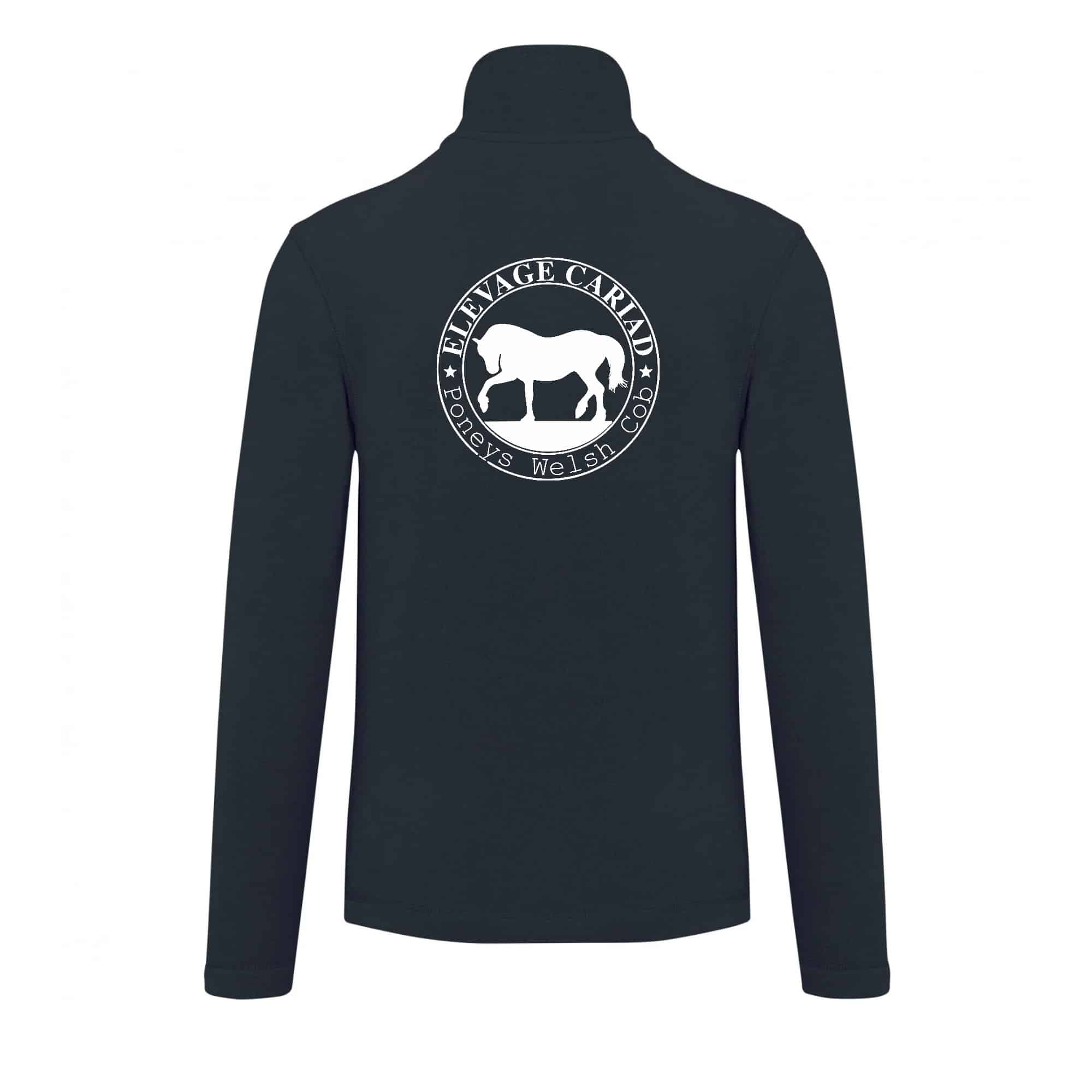 Veste micropolaire zippée (femme) – Élevage CARIAD - Navy – K907 – Image 3