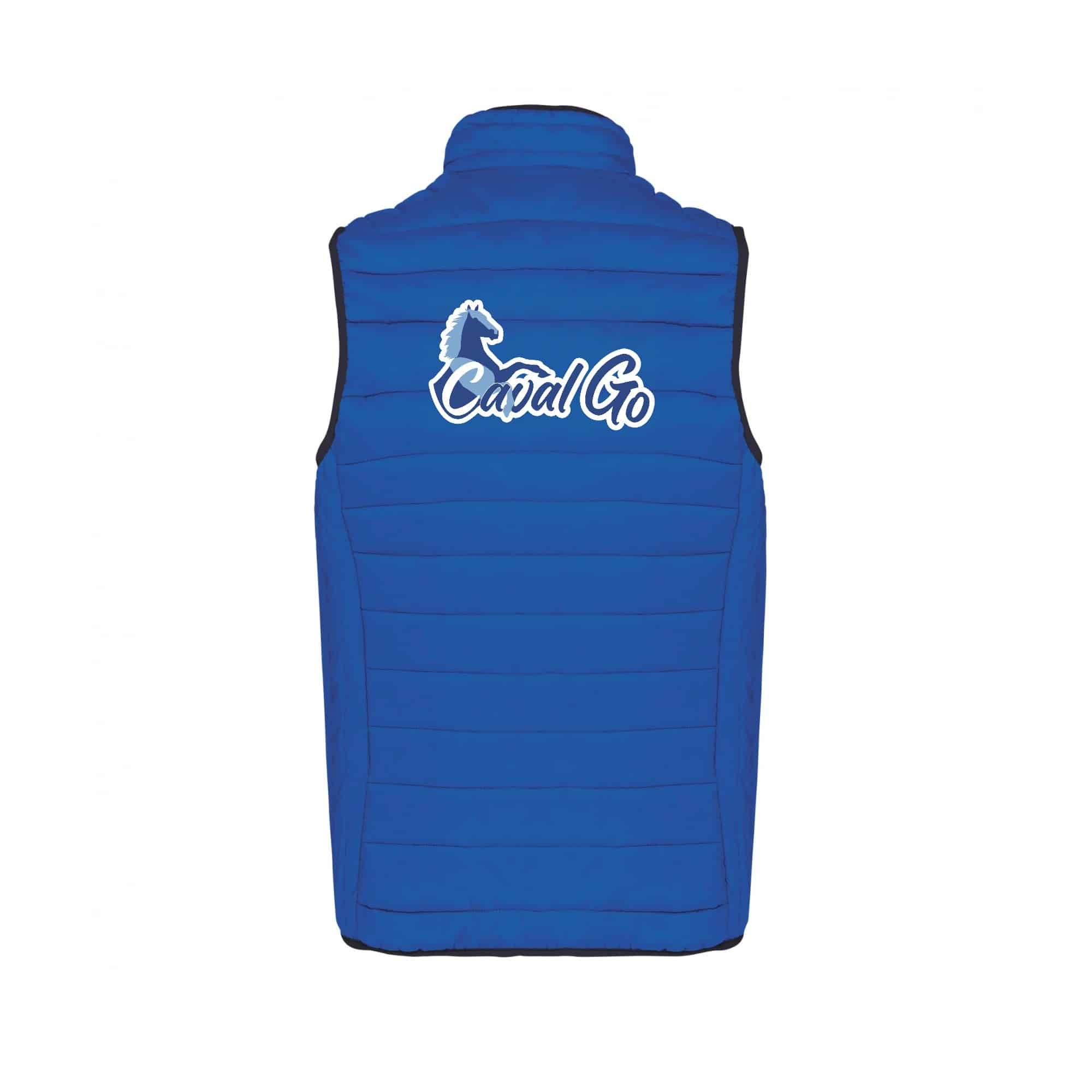 DOUDOUNE SANS MANCHES (homme) – Association Caval Go – Bleu roi – K6113 – Image 3