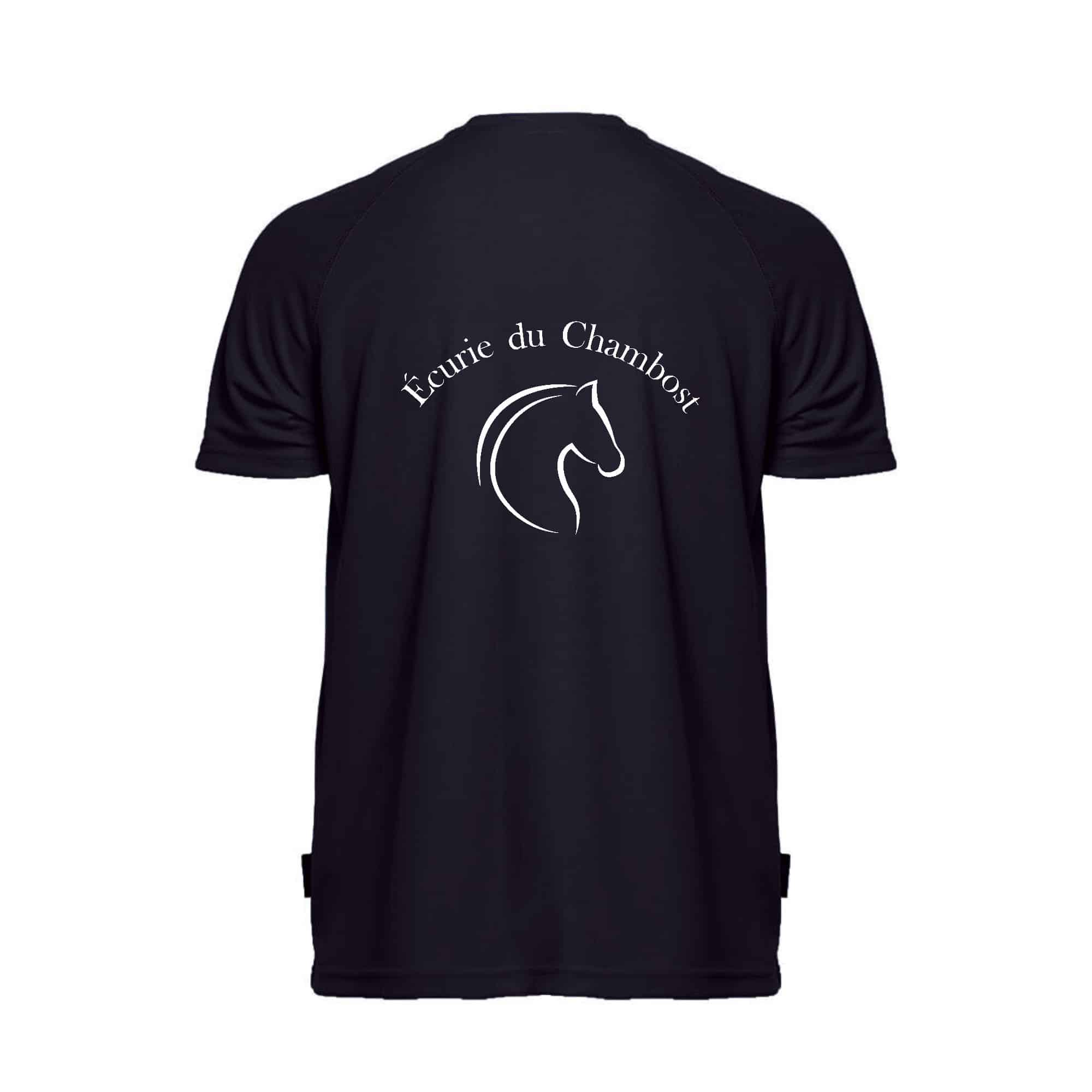 T-Shirt respirant (homme) - Écurie du Chambost - Navy - PK140 – Image 3