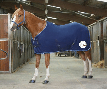 Chemise polaire Riding World (avec attaches) - Equi'Venture - Marine/Bleu Ciel - 400637