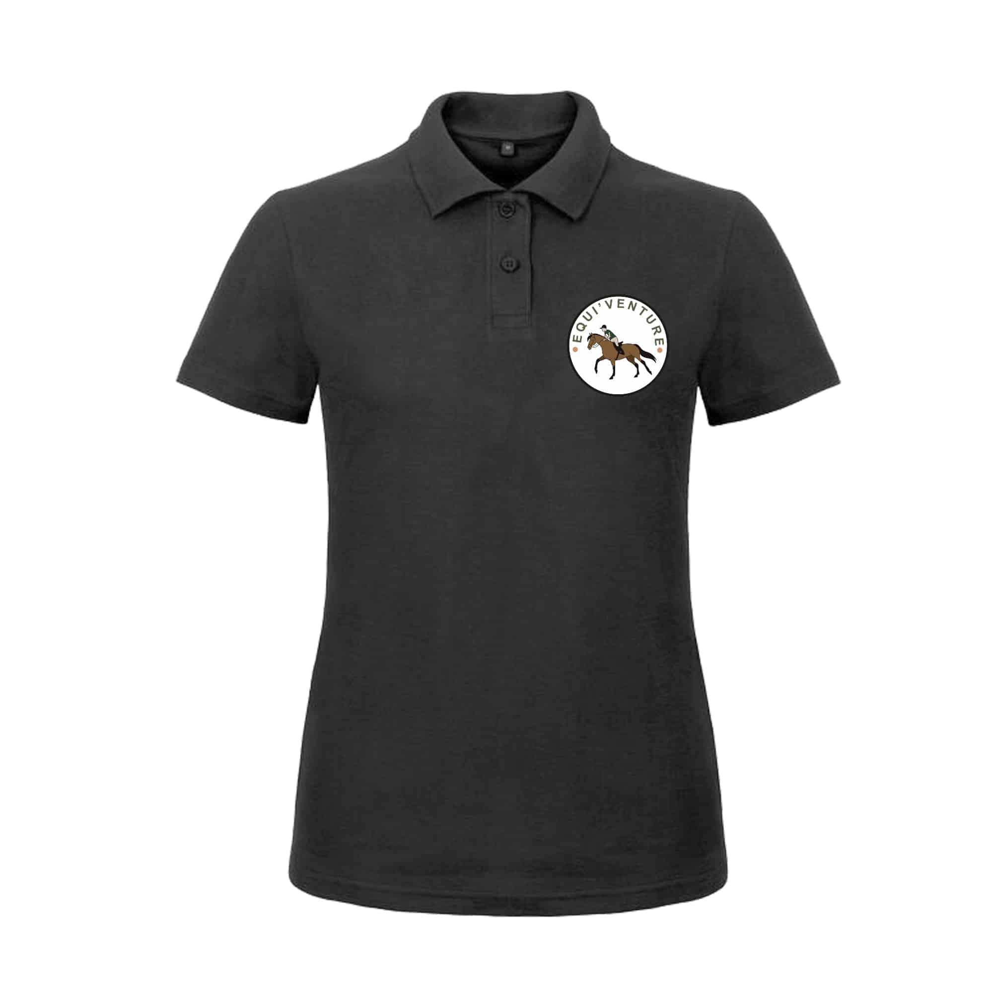 POLO (femme) - Equi'Venture - Gris Anthracite - BCI1F