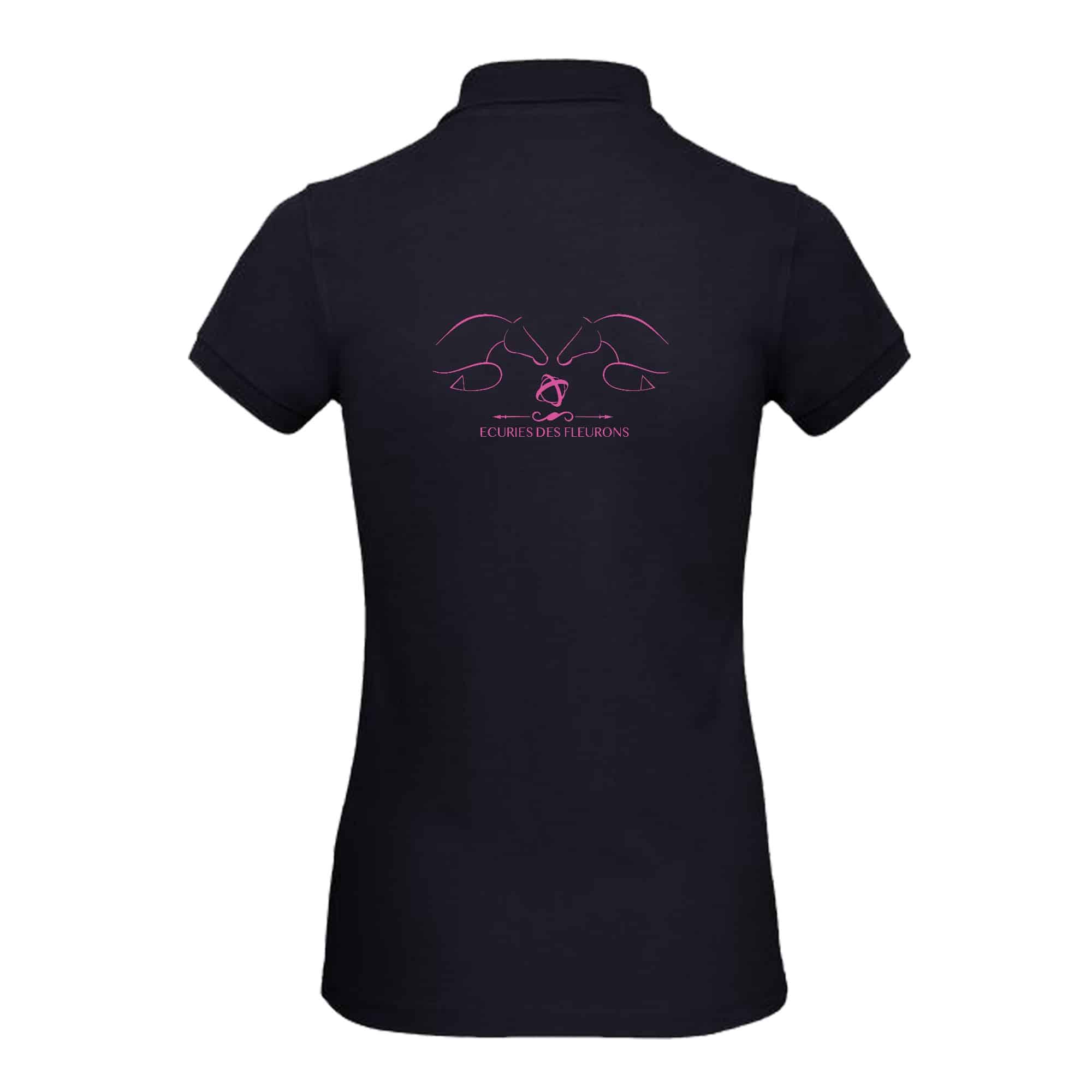 POLO (femme) - ecuries des fleurons - Navy - BCI1F – Image 3