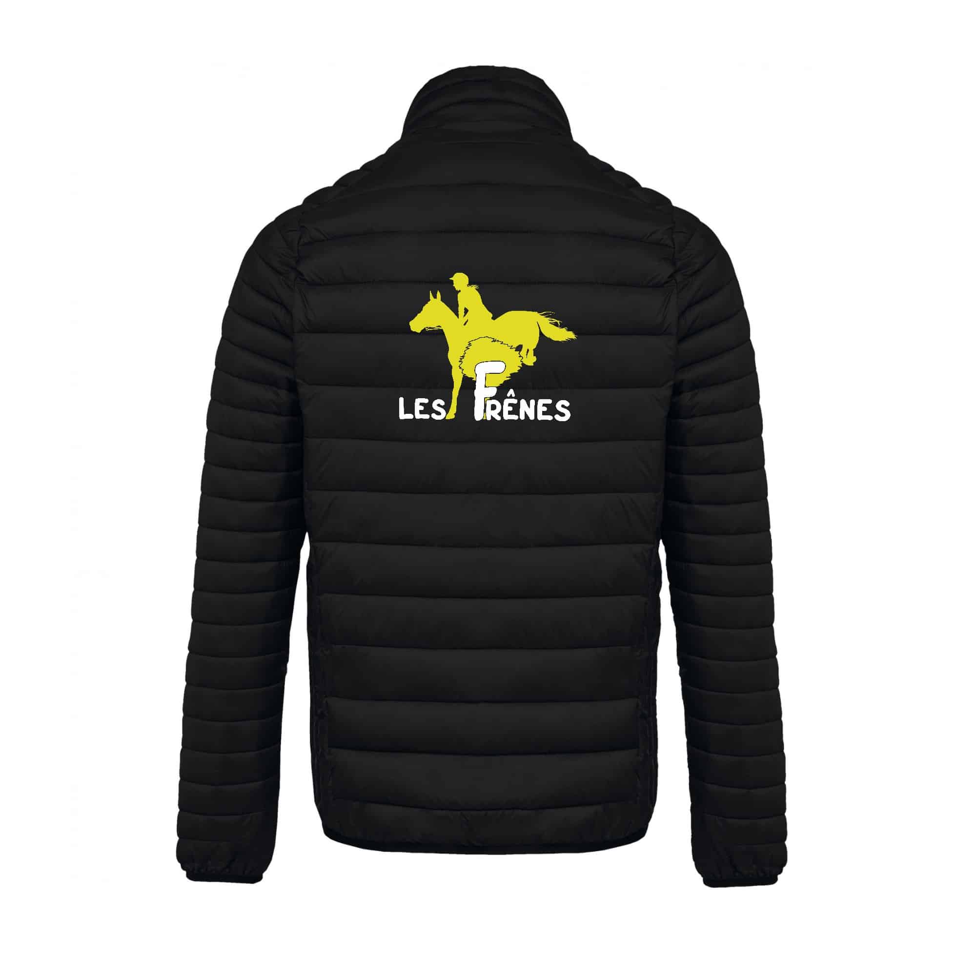 DOUDOUNE AVEC MANCHES (homme) - Centre équestre Les Frênes - Noir - K6120 – Image 3